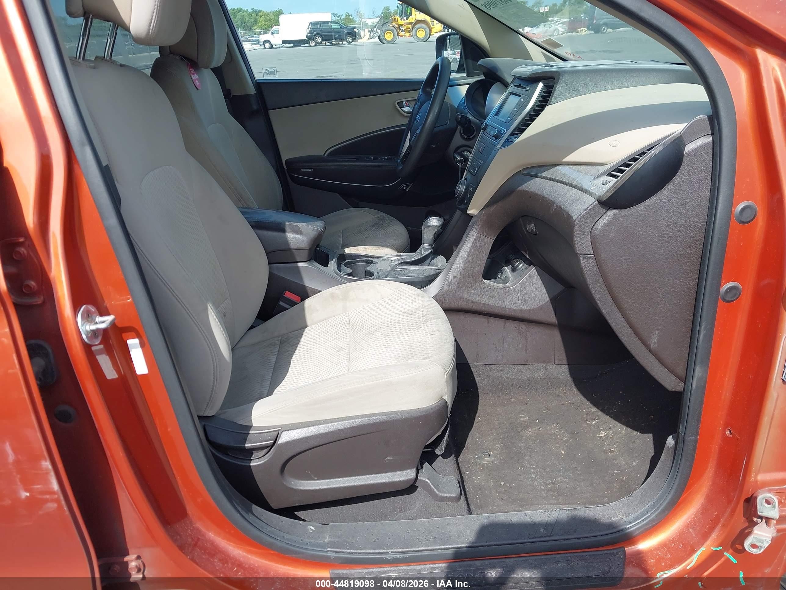2017 Hyundai Santa Fe Sport 2.4l Orange vin: 5XYZT3LB0HG435412