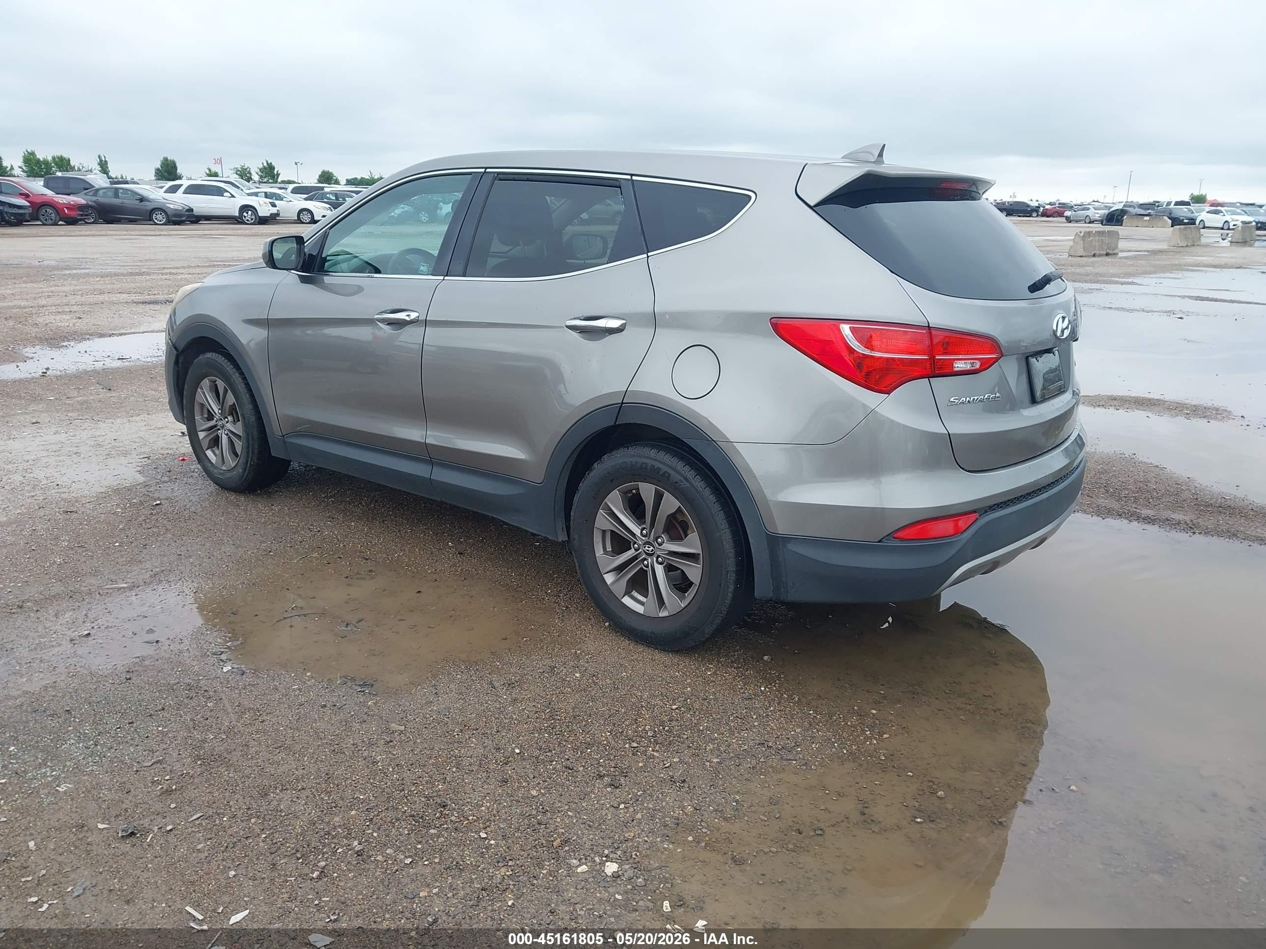 2013 Hyundai Santa Fe Sport Gray vin: 5XYZT3LB1DG058471