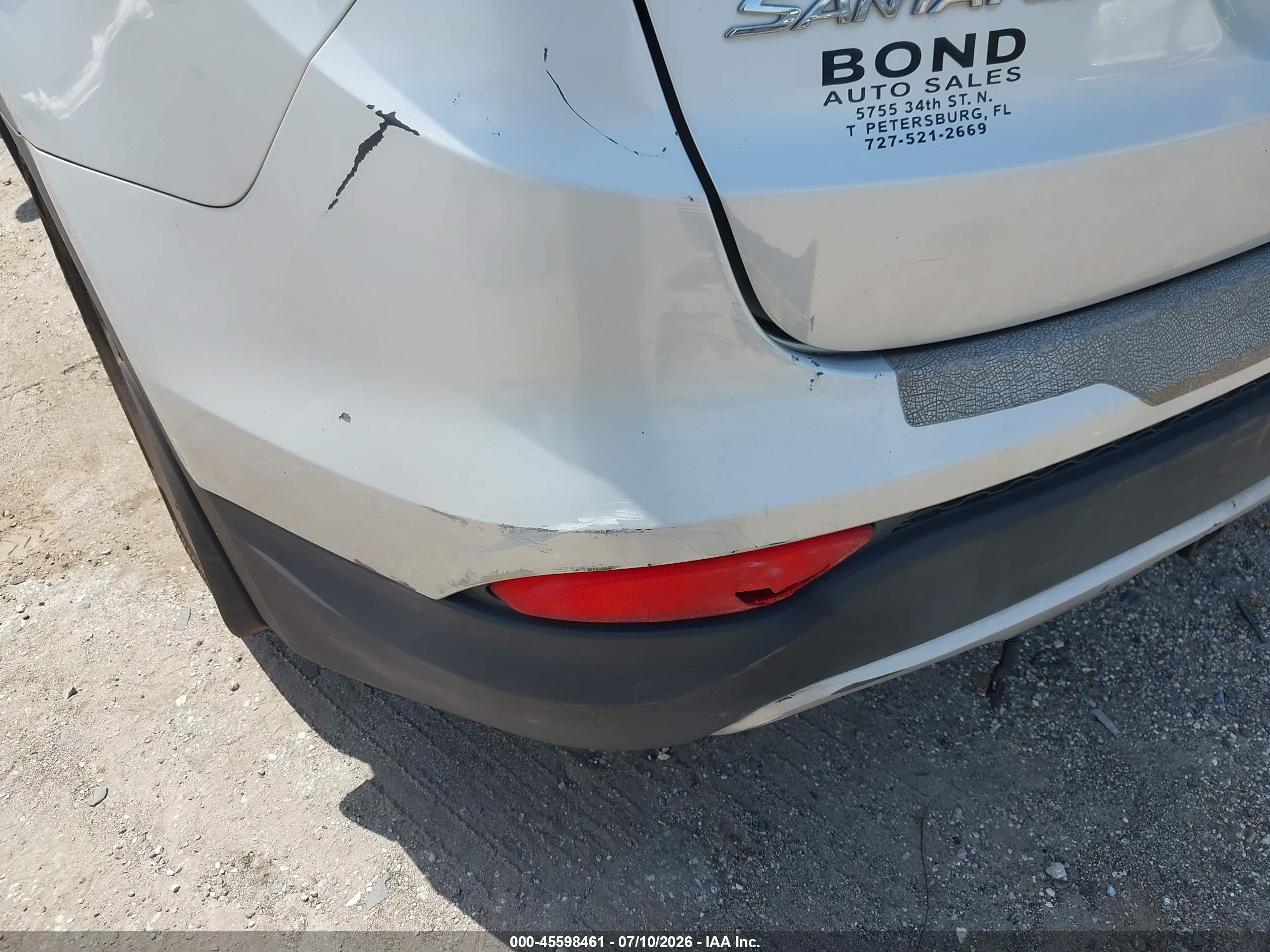 2013 Hyundai Santa Fe Sport Silver vin: 5XYZT3LB1DG071351