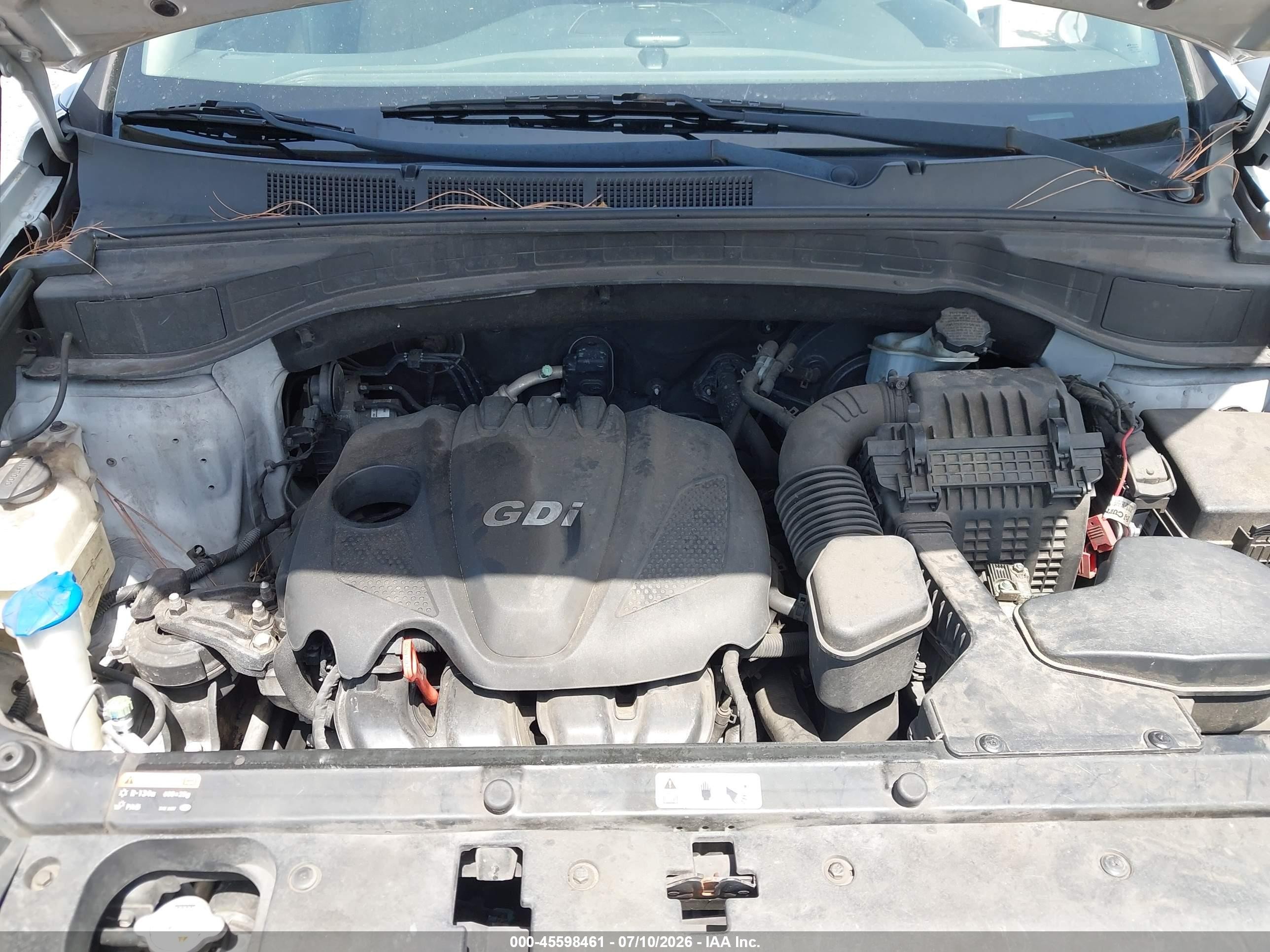 2013 Hyundai Santa Fe Sport Silver vin: 5XYZT3LB1DG071351