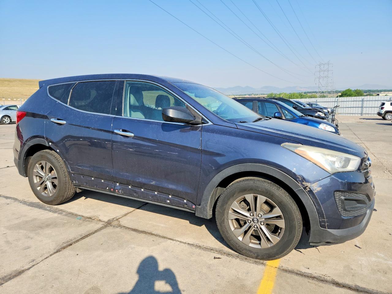 2014 Hyundai Santa Fe Sport 2.4l Blue vin: 5XYZT3LB1EG132327