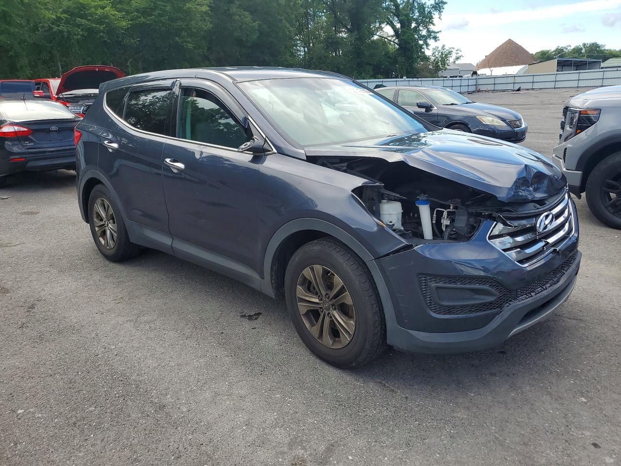 2014 Hyundai Santa Fe Sport 2.4l Blue vin: 5XYZT3LB1EG166767