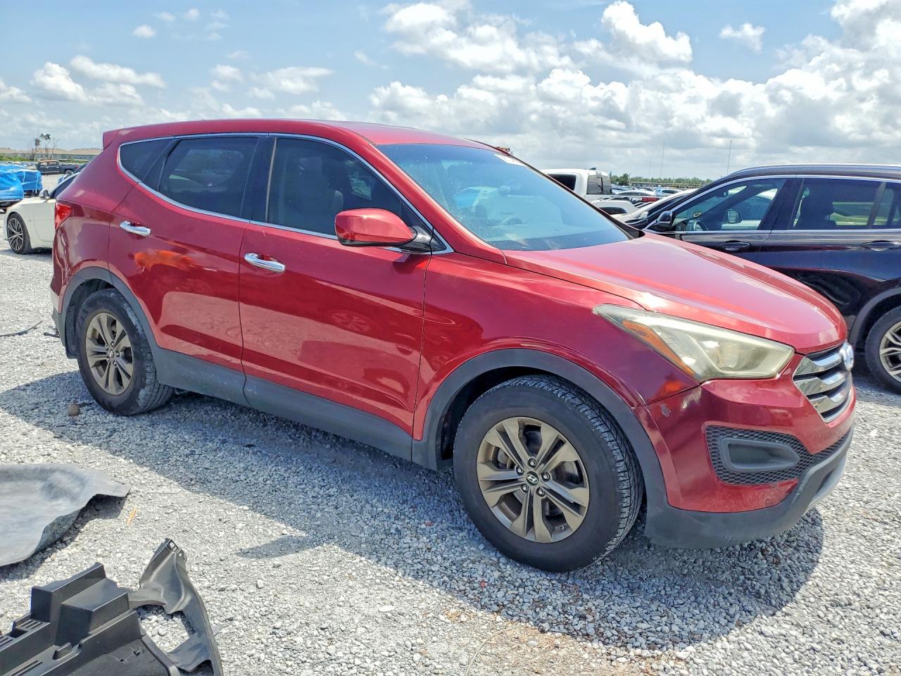 2014 Hyundai Santa Fe Sport 2.4l Burgundy vin: 5XYZT3LB1EG168177