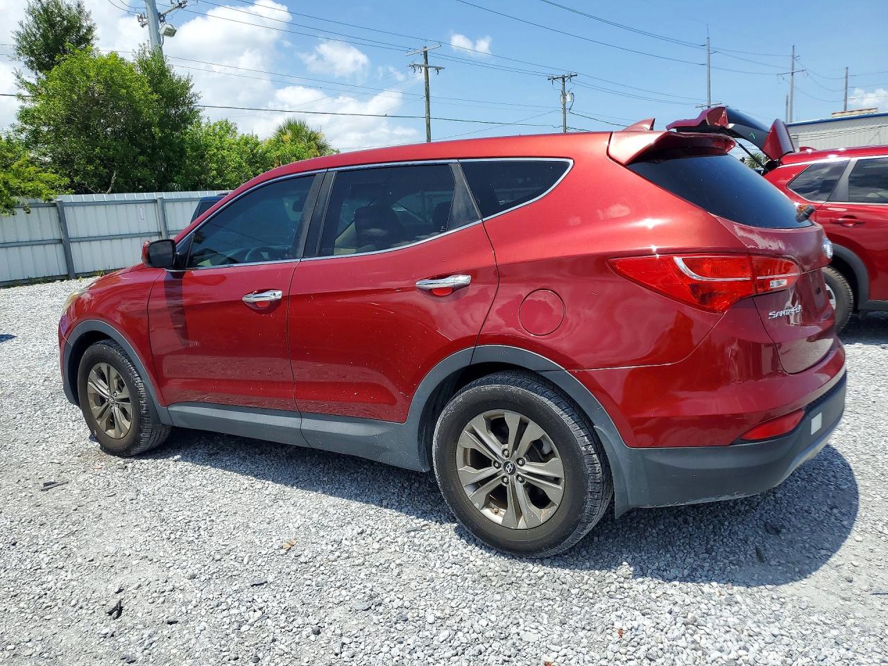 2014 Hyundai Santa Fe Sport 2.4l Burgundy vin: 5XYZT3LB1EG168177