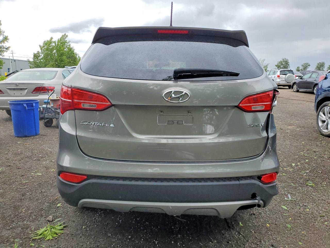 2014 Hyundai Santa Fe Sport 2.4l Gray vin: 5XYZT3LB1EG169555