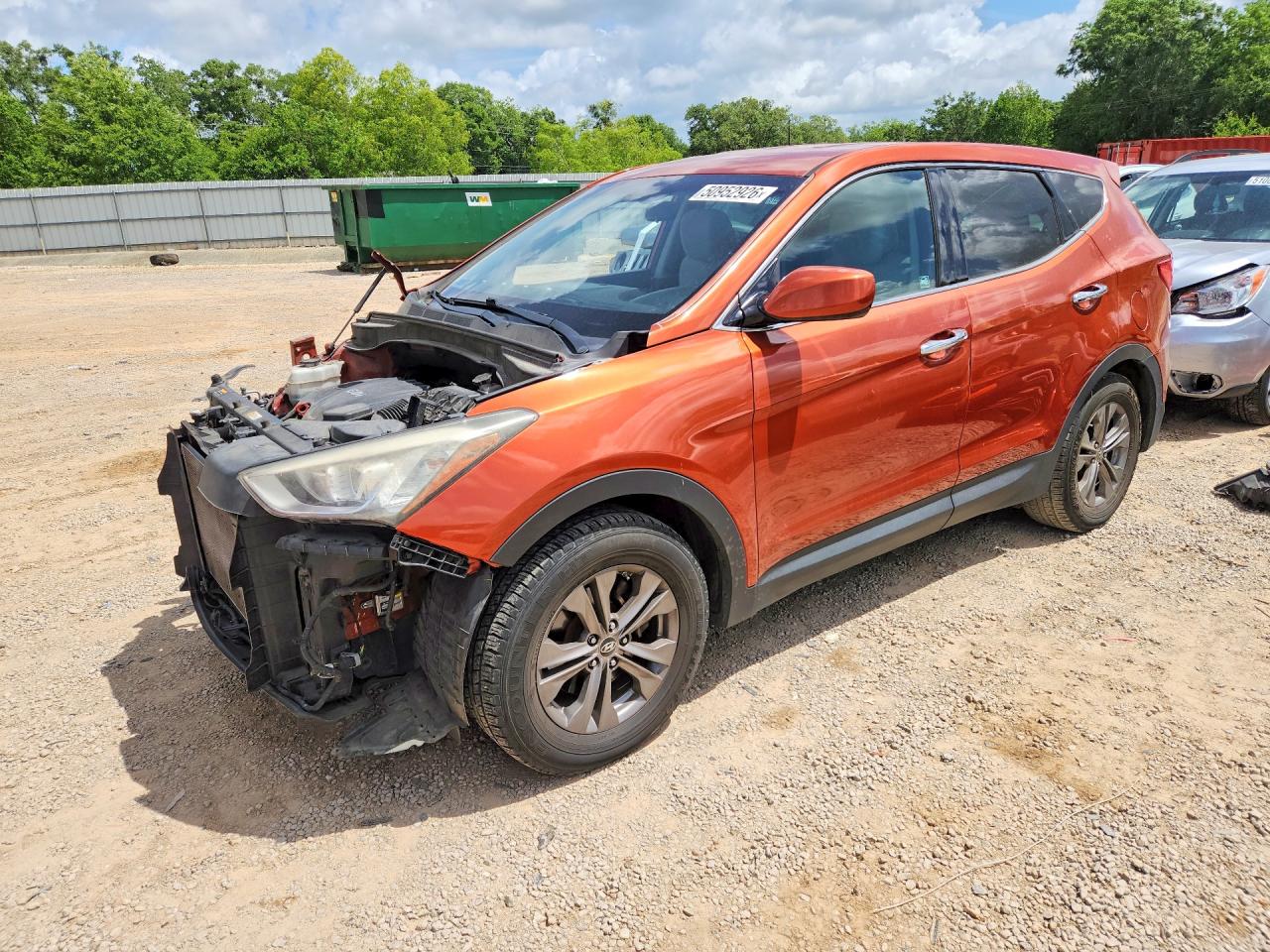 2015 Hyundai Santa Fe Sport 2.4l Orange vin: 5XYZT3LB1FG235197
