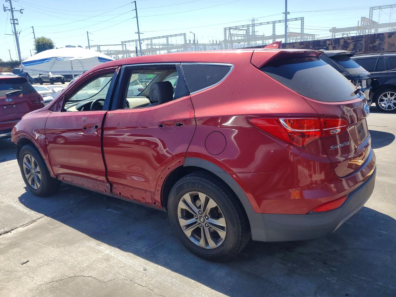 2015 Hyundai Santa Fe Sport 2.4l Red vin: 5XYZT3LB1FG260357