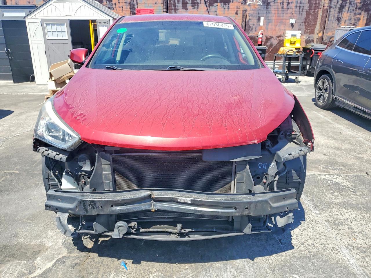 2015 Hyundai Santa Fe Sport 2.4l Red vin: 5XYZT3LB1FG260357