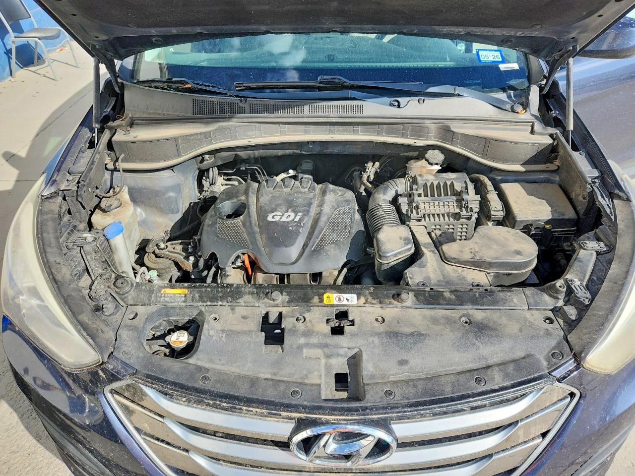 2015 Hyundai Santa Fe Sport 2.4l Blue vin: 5XYZT3LB1FG261668
