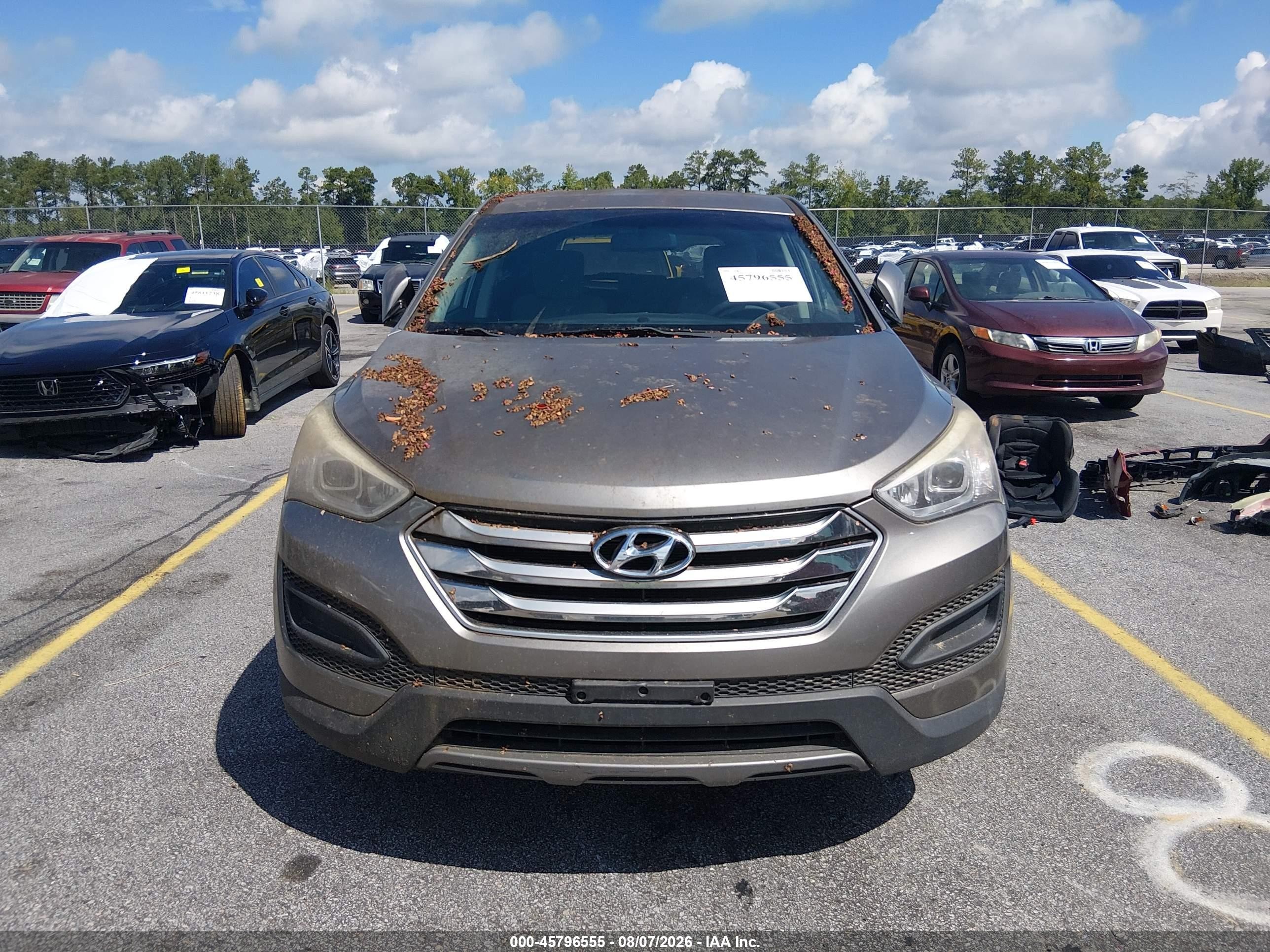 2015 Hyundai Santa Fe Sport 2.4l Gray vin: 5XYZT3LB1FG281385