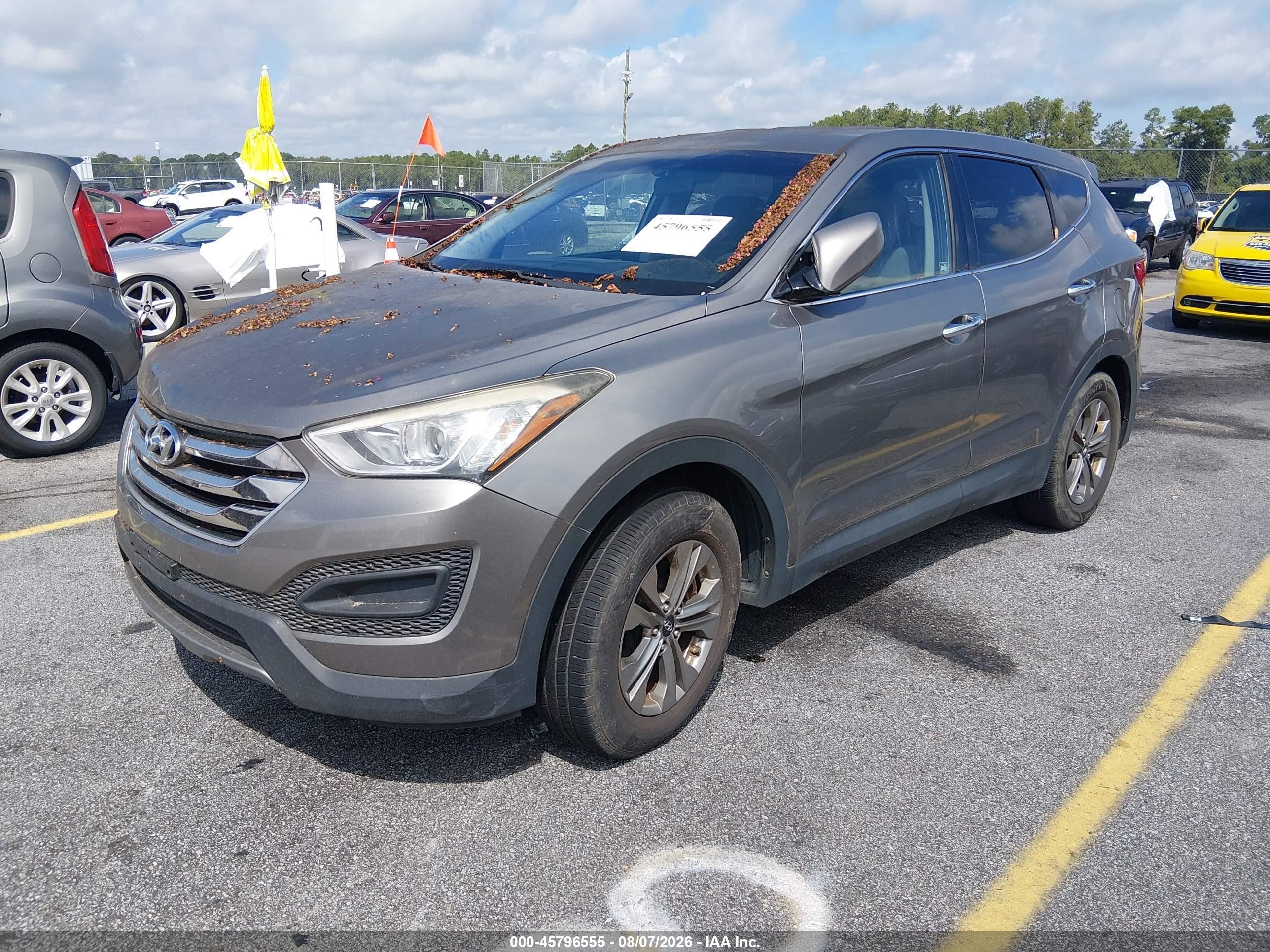 2015 Hyundai Santa Fe Sport 2.4l Gray vin: 5XYZT3LB1FG281385