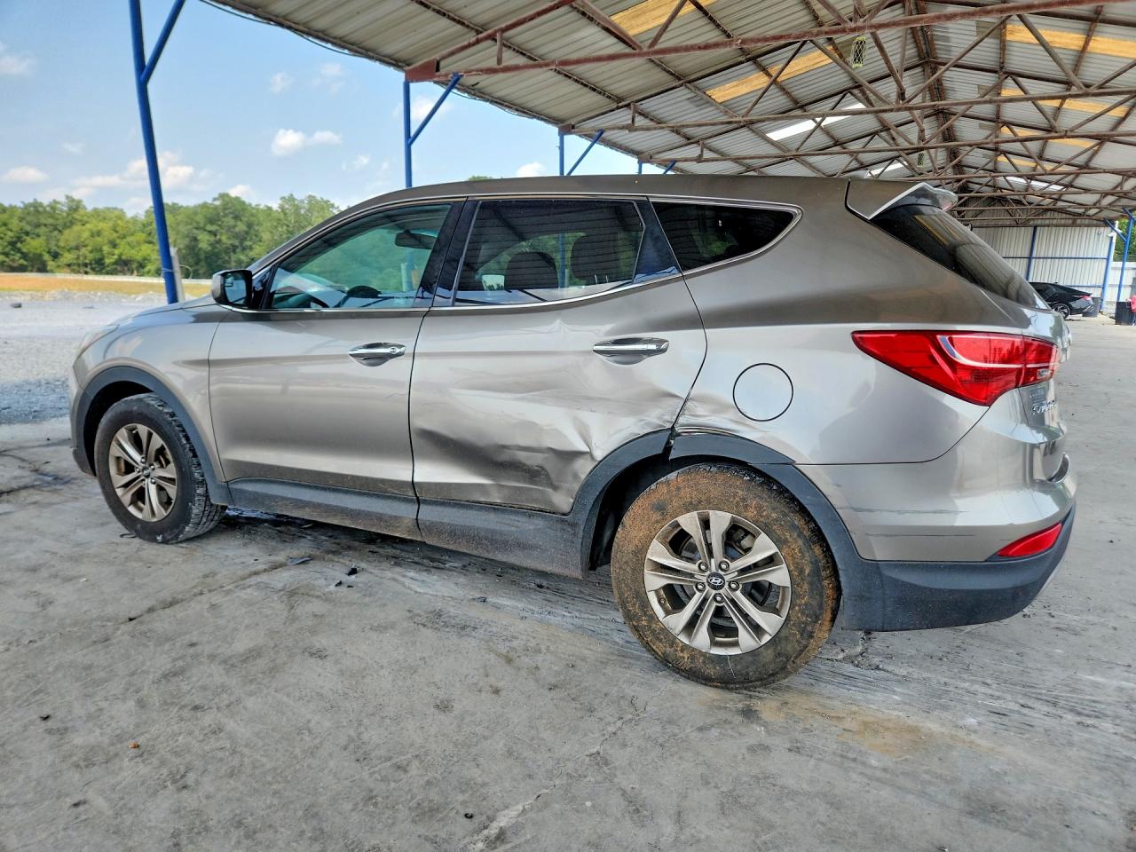 2016 Hyundai Santa Fe Sport 2.4l Gray vin: 5XYZT3LB1GG333504
