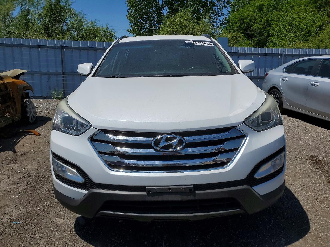 2013 Hyundai Santa Fe Sport 2.4l White vin: 5XYZT3LB2DG094671