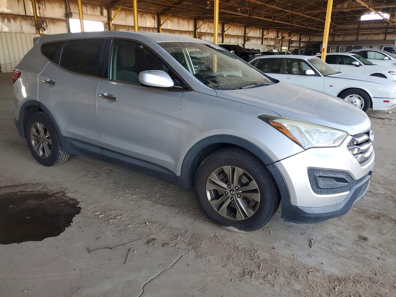 2014 Hyundai Santa Fe Sport 2.4l Silver vin: 5XYZT3LB2EG145717
