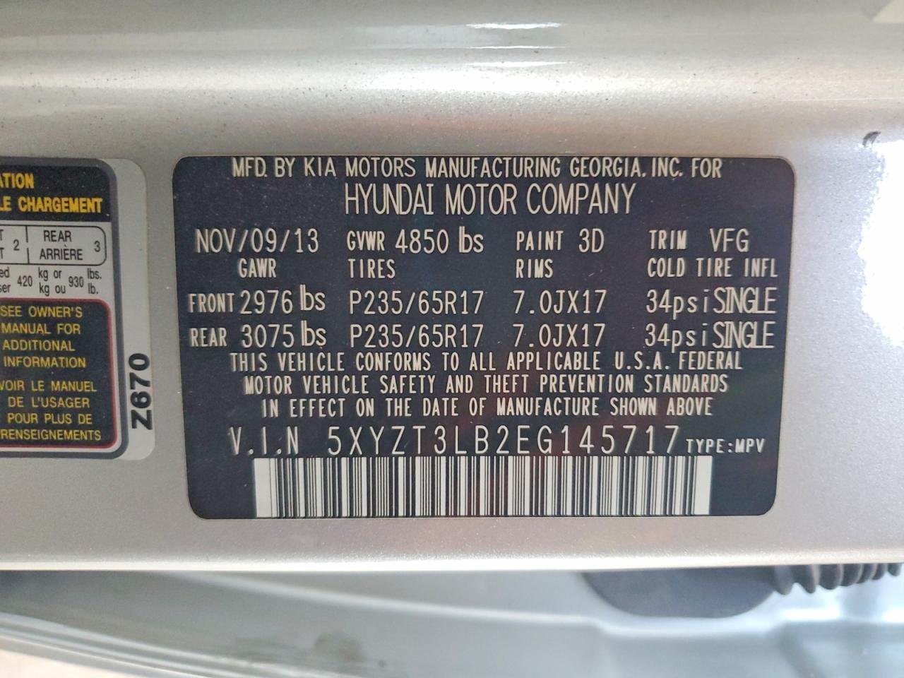 2014 Hyundai Santa Fe Sport 2.4l Silver vin: 5XYZT3LB2EG145717