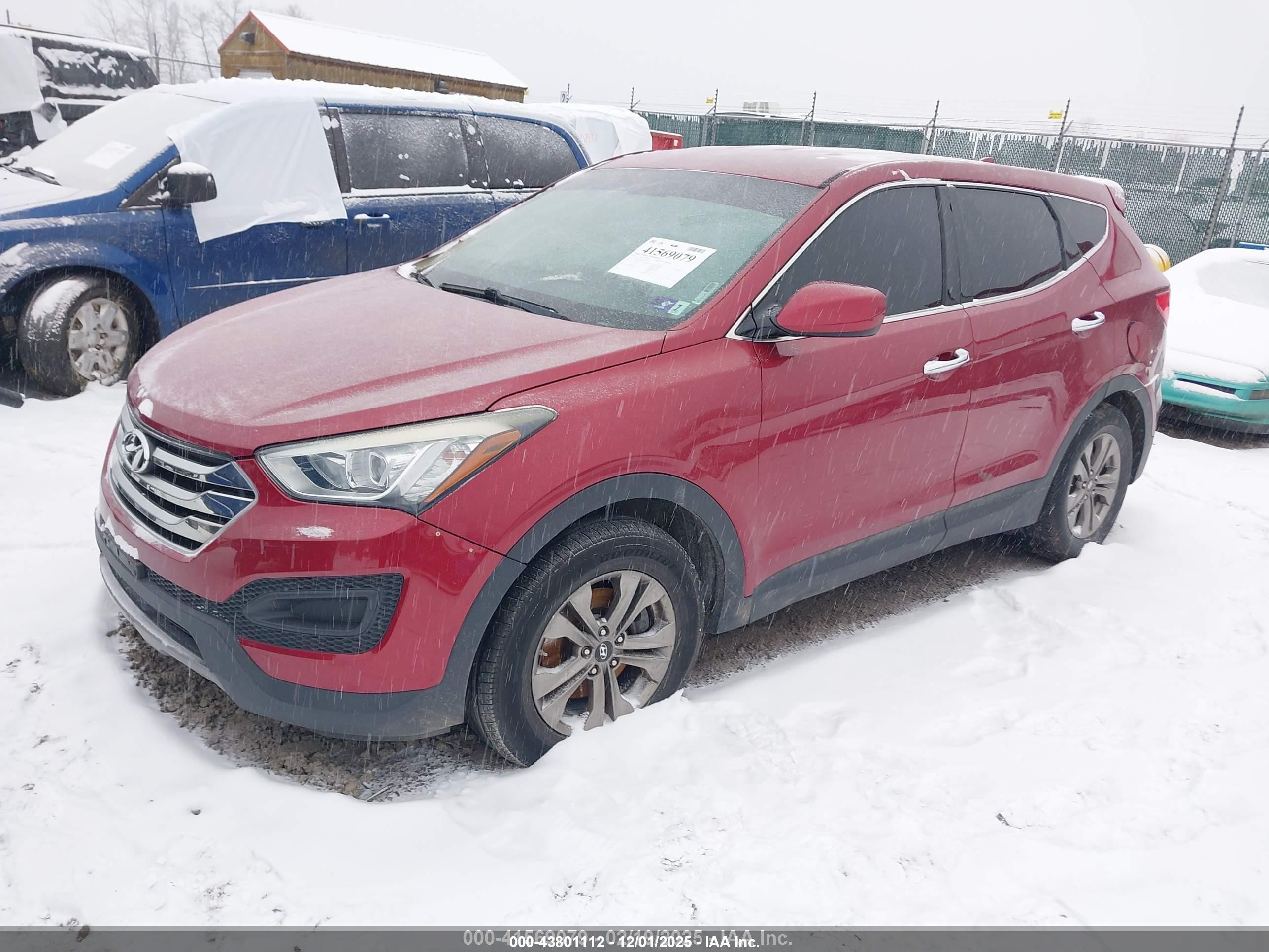 2015 Hyundai Santa Fe Sport 2.4l Maroon vin: 5XYZT3LB2FG282917