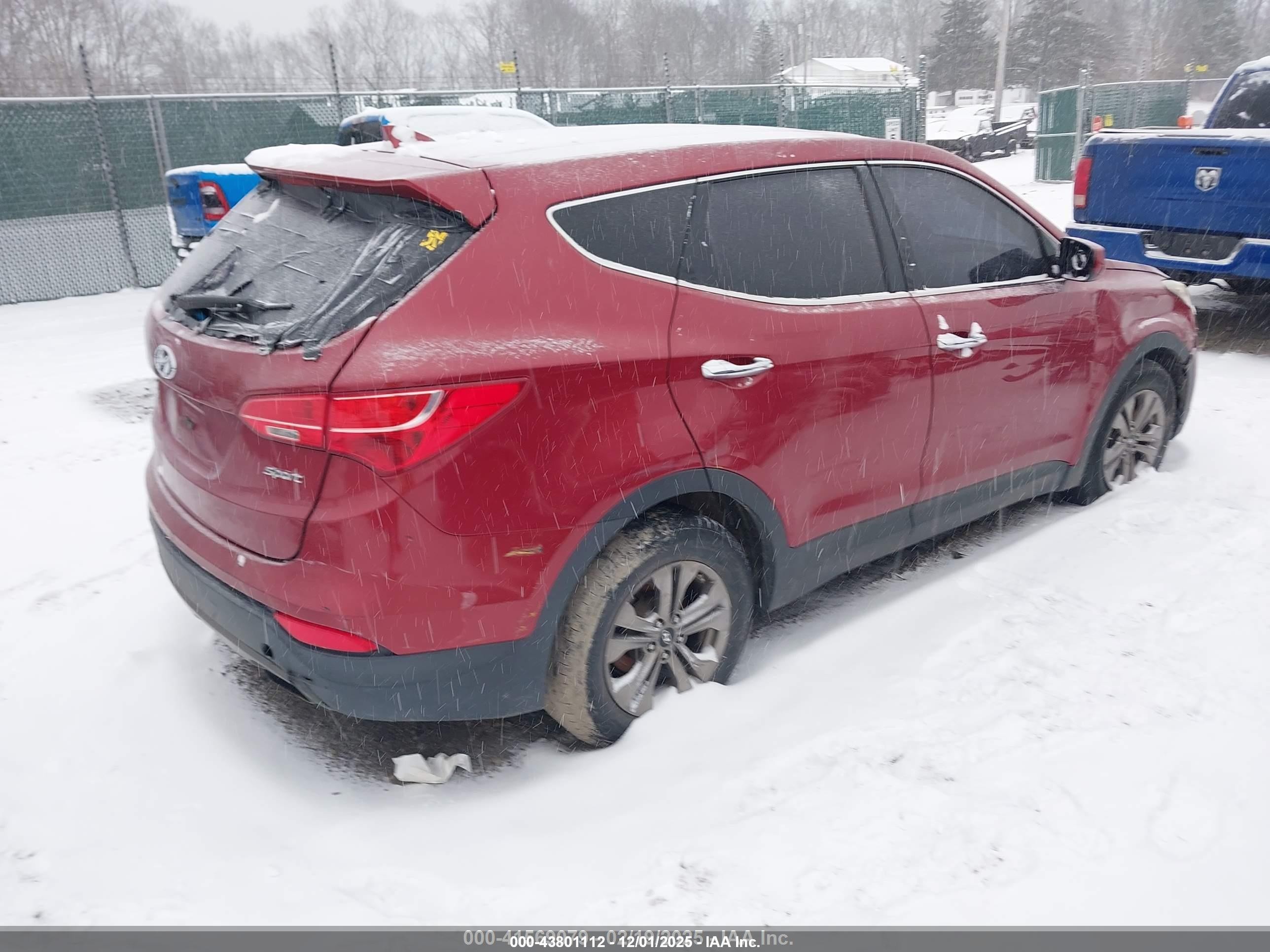2015 Hyundai Santa Fe Sport 2.4l Maroon vin: 5XYZT3LB2FG282917