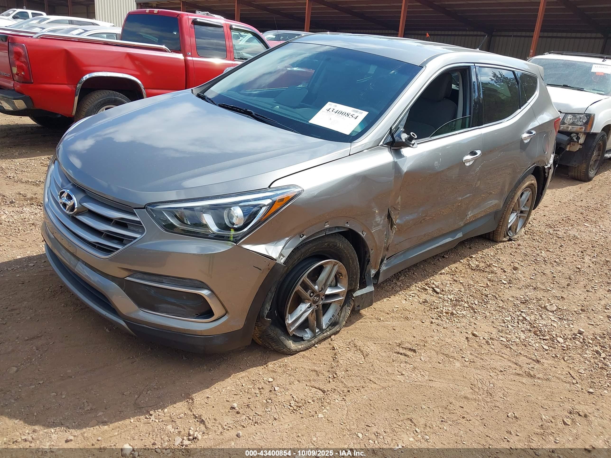 2018 Hyundai Santa Fe Sport 2.4l Серый vin: 5XYZT3LB2JG532410