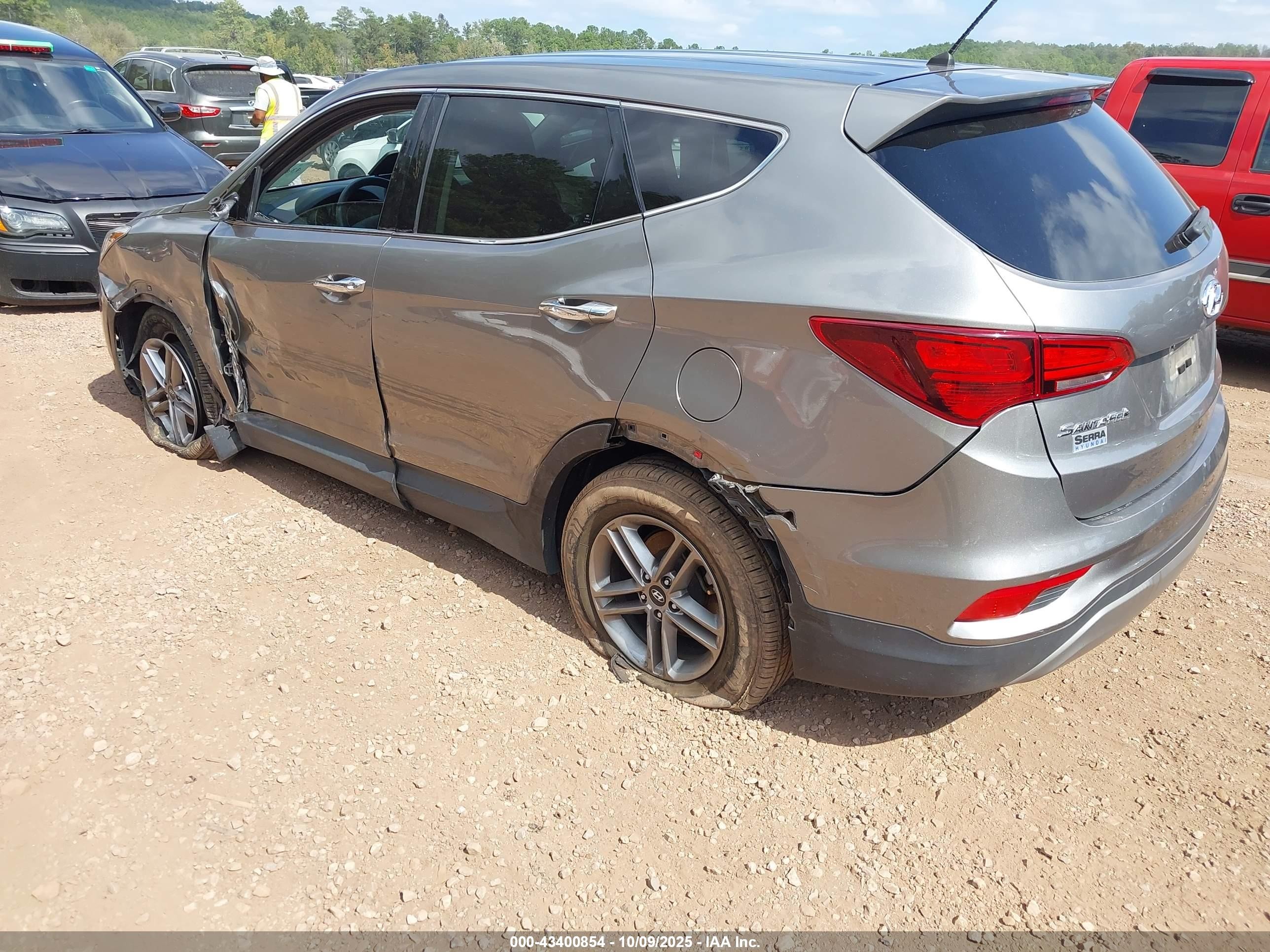 2018 Hyundai Santa Fe Sport 2.4l Серый vin: 5XYZT3LB2JG532410