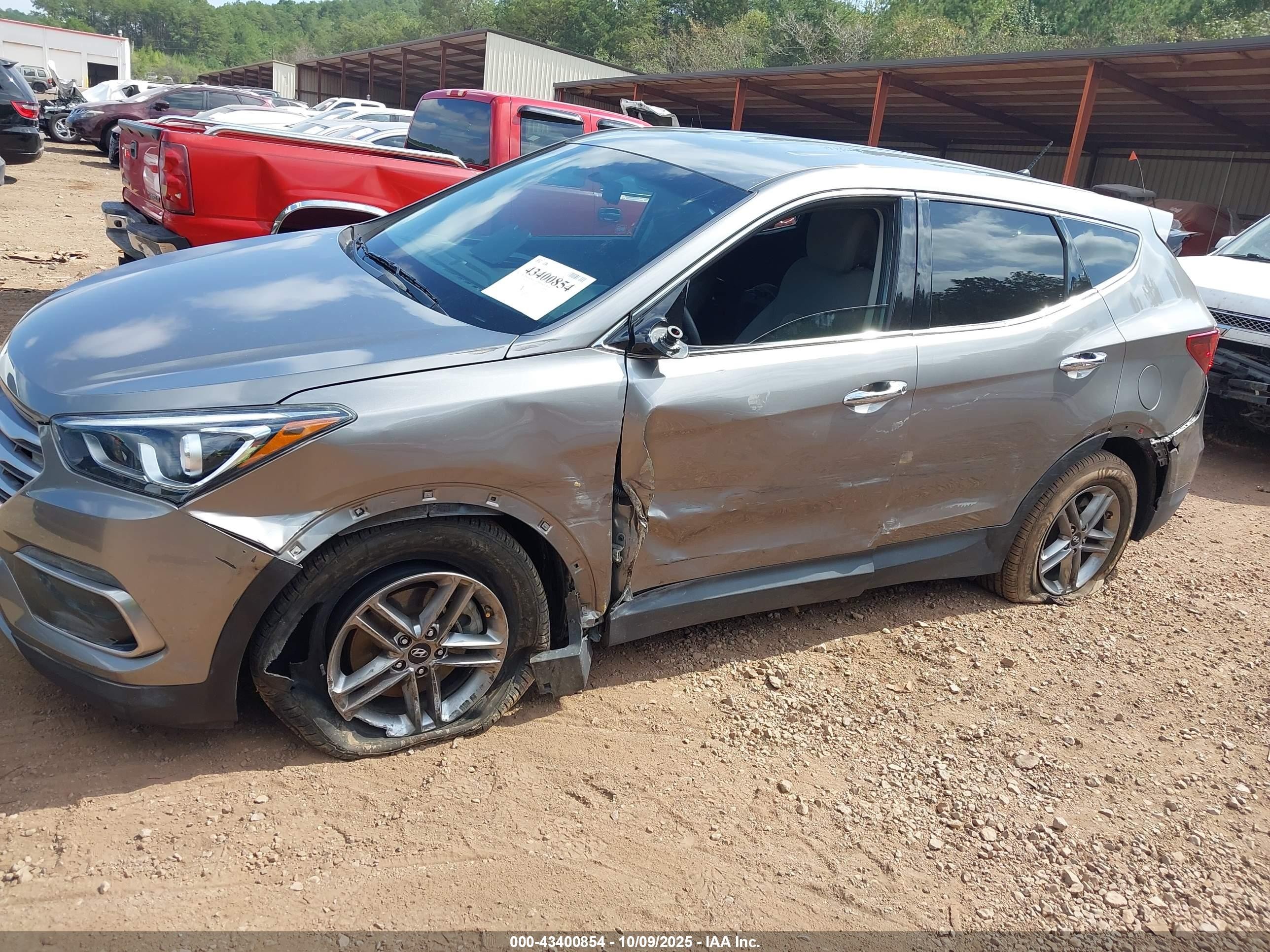 2018 Hyundai Santa Fe Sport 2.4l Серый vin: 5XYZT3LB2JG532410