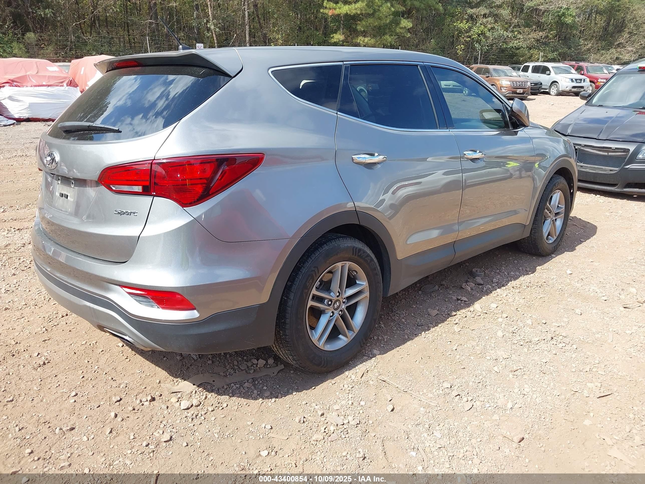 2018 Hyundai Santa Fe Sport 2.4l Серый vin: 5XYZT3LB2JG532410