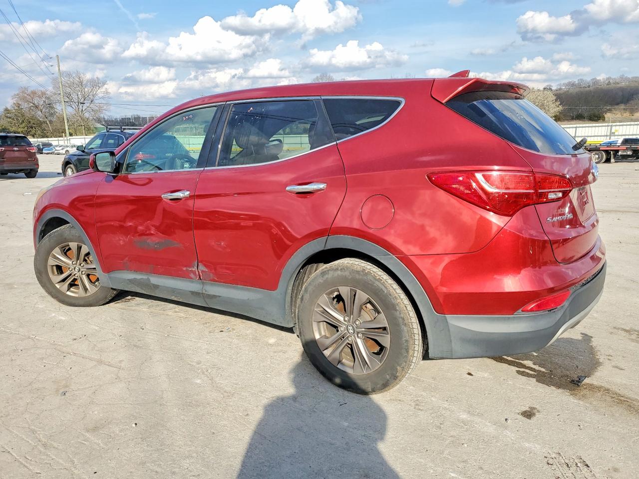 2013 Hyundai Santa Fe Sport 2.4l Red vin: 5XYZT3LB3DG002757