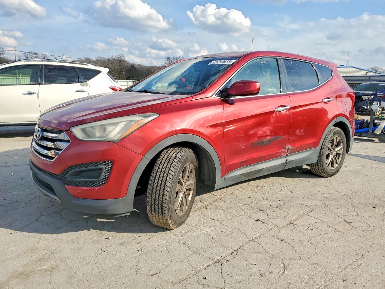 2013 Hyundai Santa Fe Sport 2.4l Red vin: 5XYZT3LB3DG002757