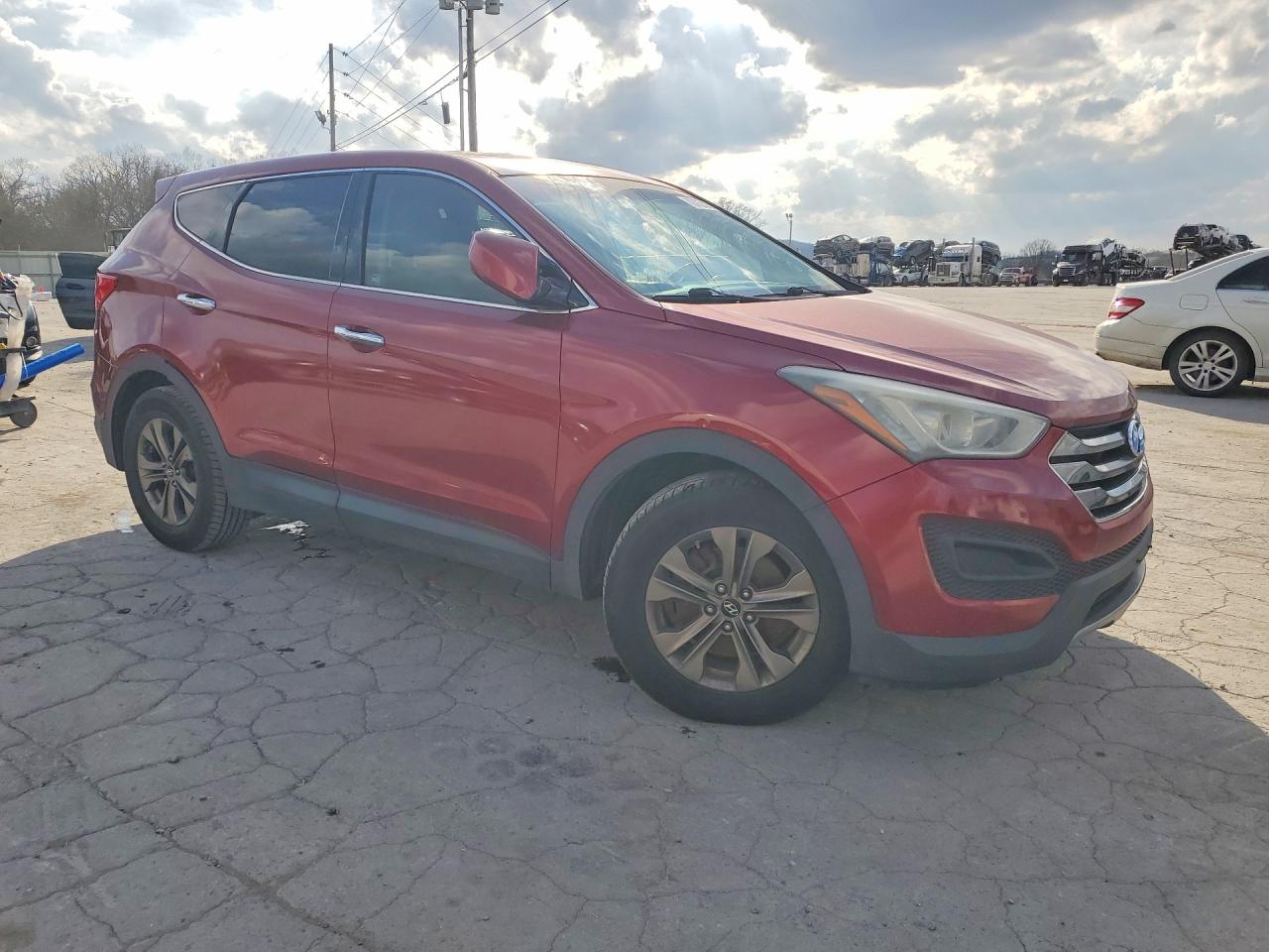 2013 Hyundai Santa Fe Sport 2.4l Red vin: 5XYZT3LB3DG002757