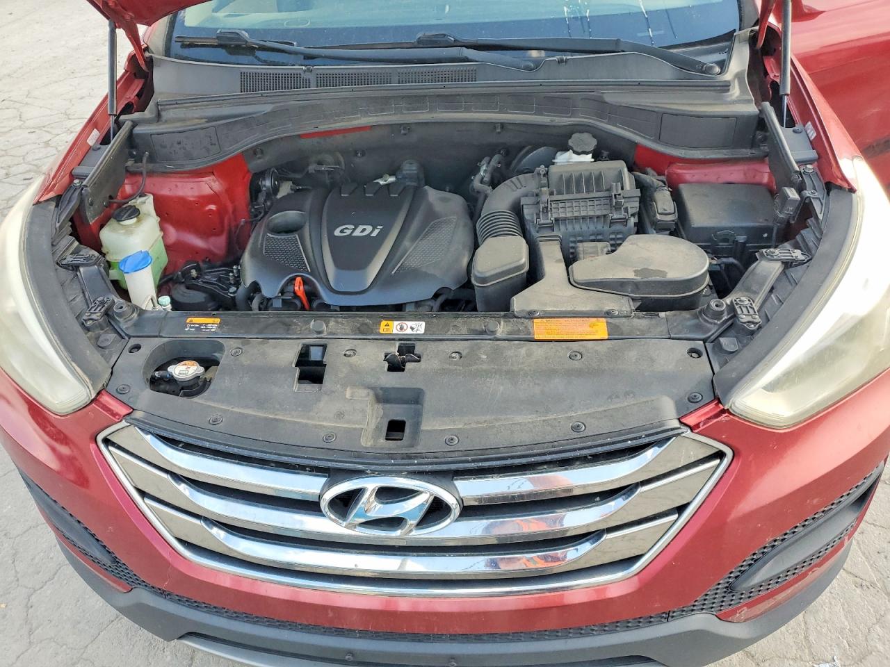 2013 Hyundai Santa Fe Sport 2.4l Red vin: 5XYZT3LB3DG002757