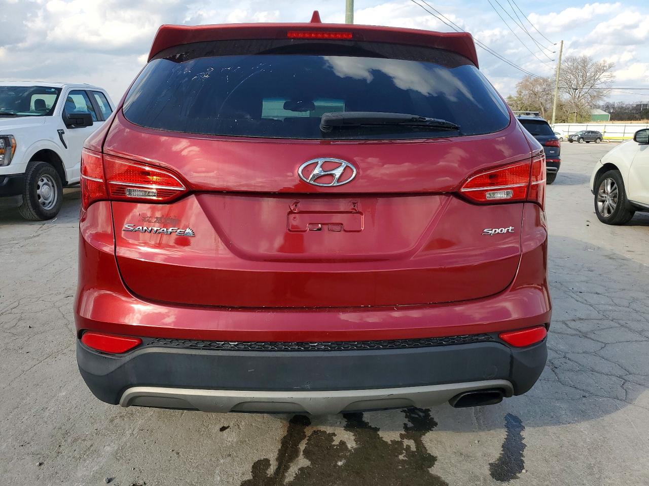 2013 Hyundai Santa Fe Sport 2.4l Red vin: 5XYZT3LB3DG002757