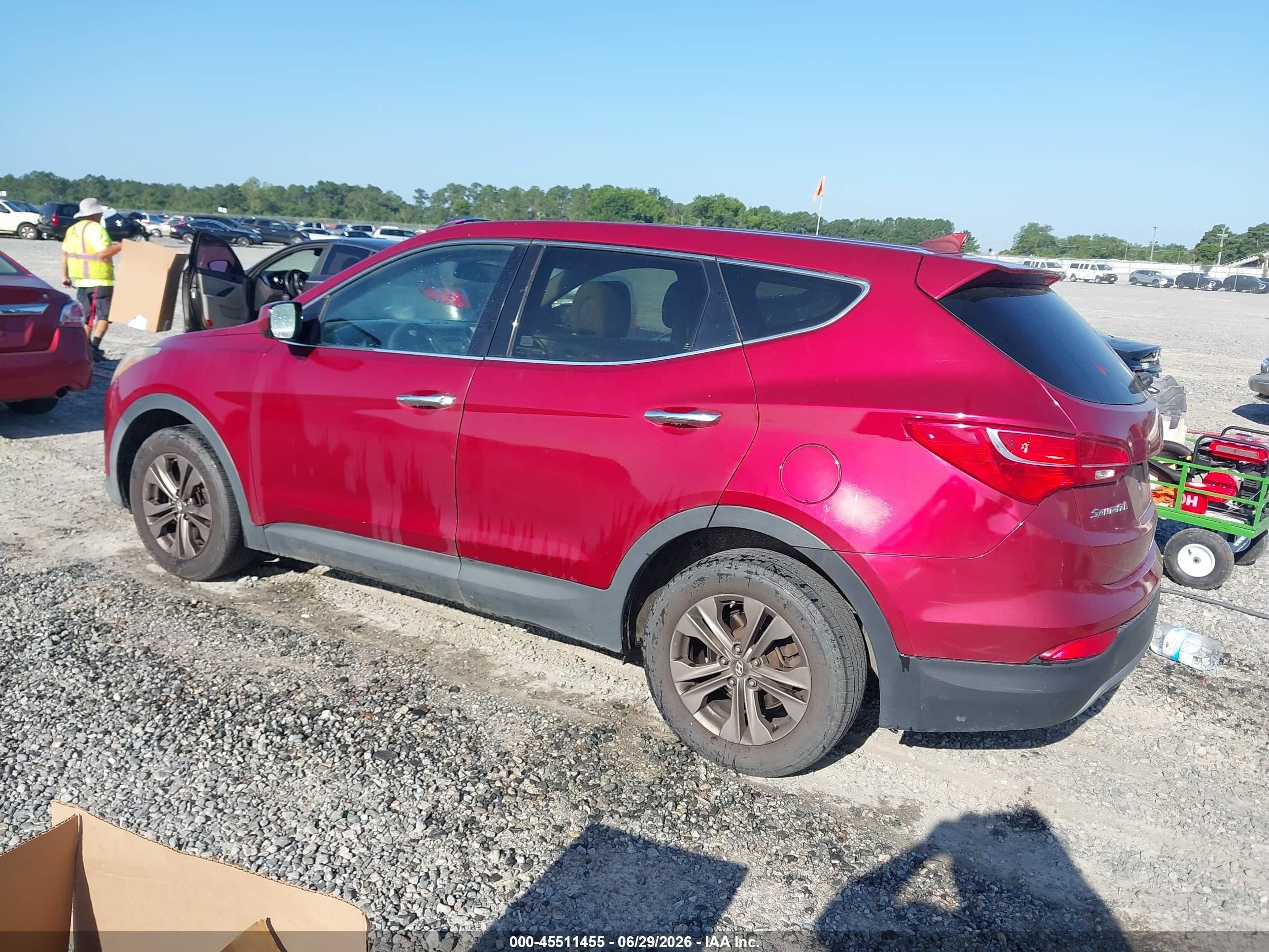 2013 Hyundai Santa Fe Sport Red vin: 5XYZT3LB3DG060366