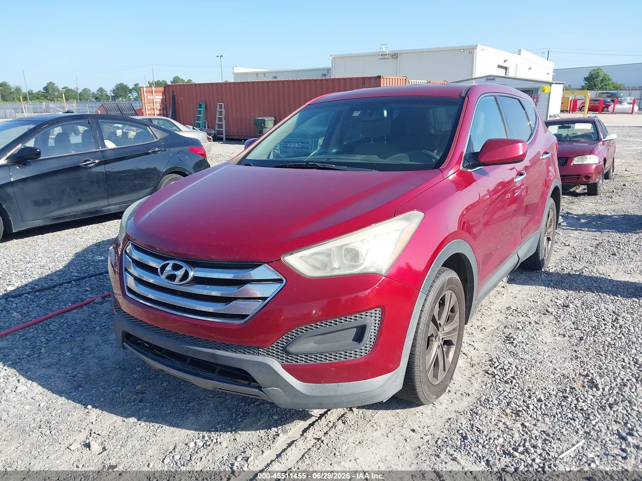 2013 Hyundai Santa Fe Sport Red vin: 5XYZT3LB3DG060366