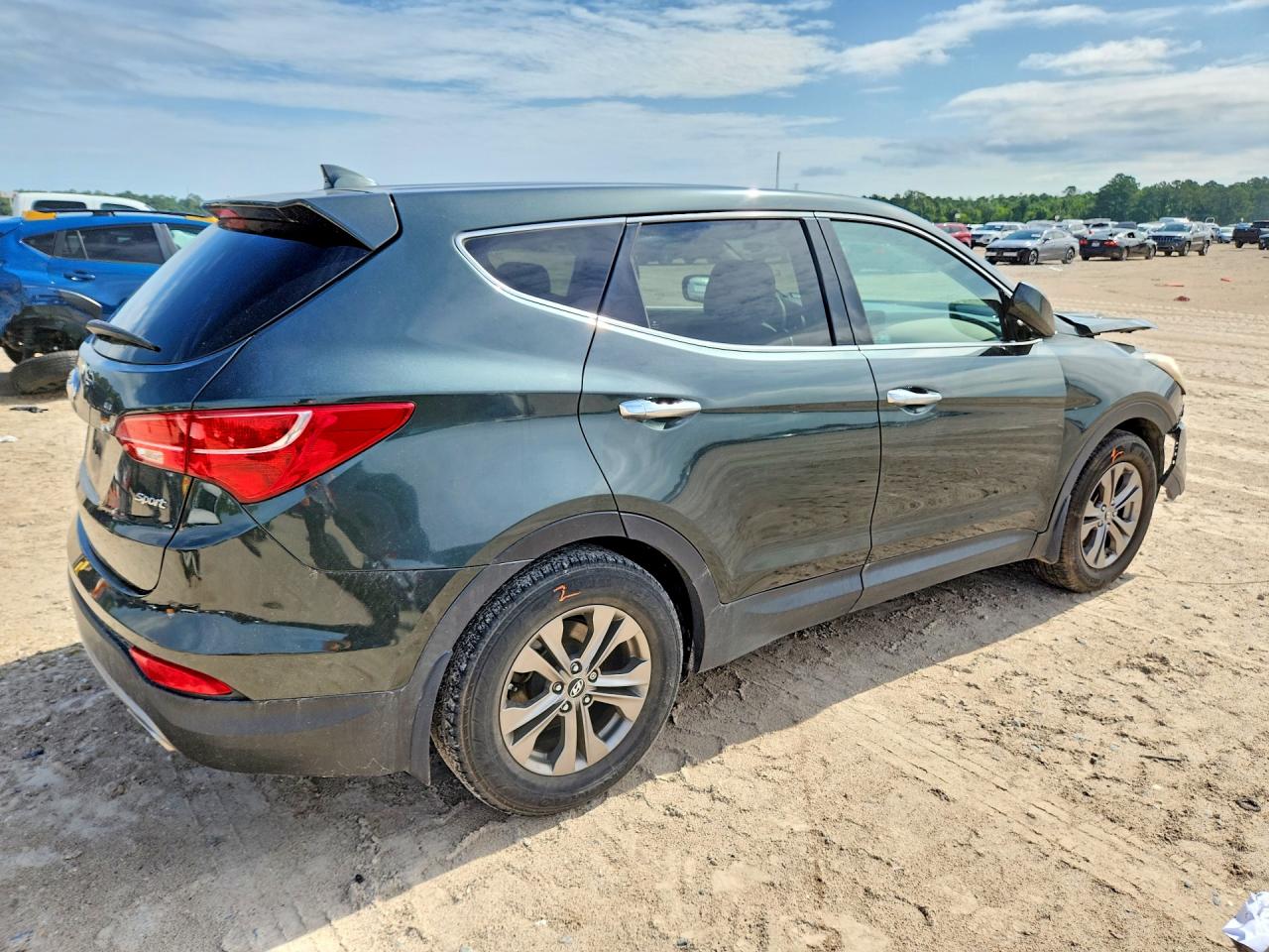2013 Hyundai Santa Fe Sport 2.4l Green vin: 5XYZT3LB3DG062263