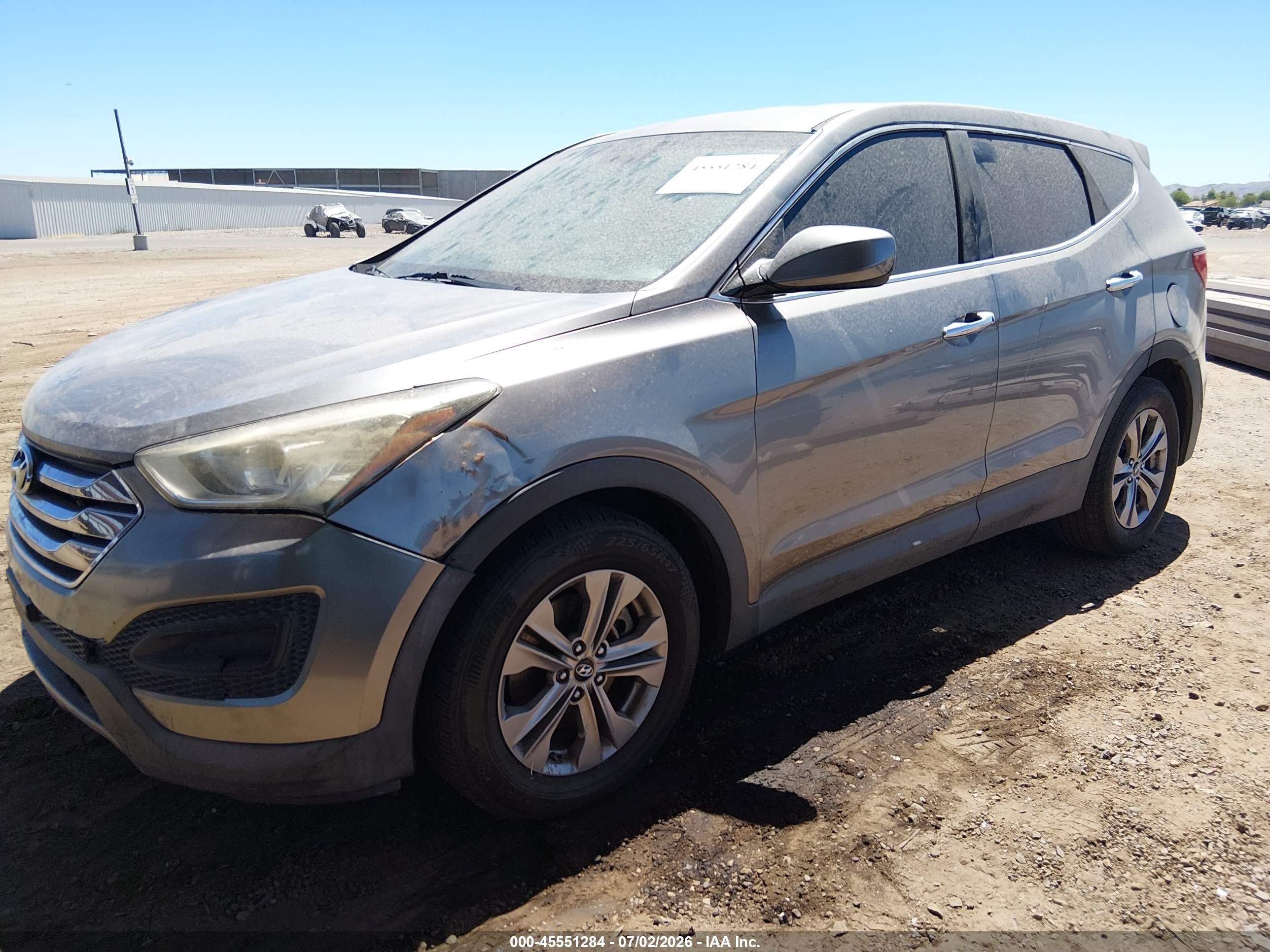 2014 Hyundai Santa Fe Sport 2.4l Gray vin: 5XYZT3LB3EG147573