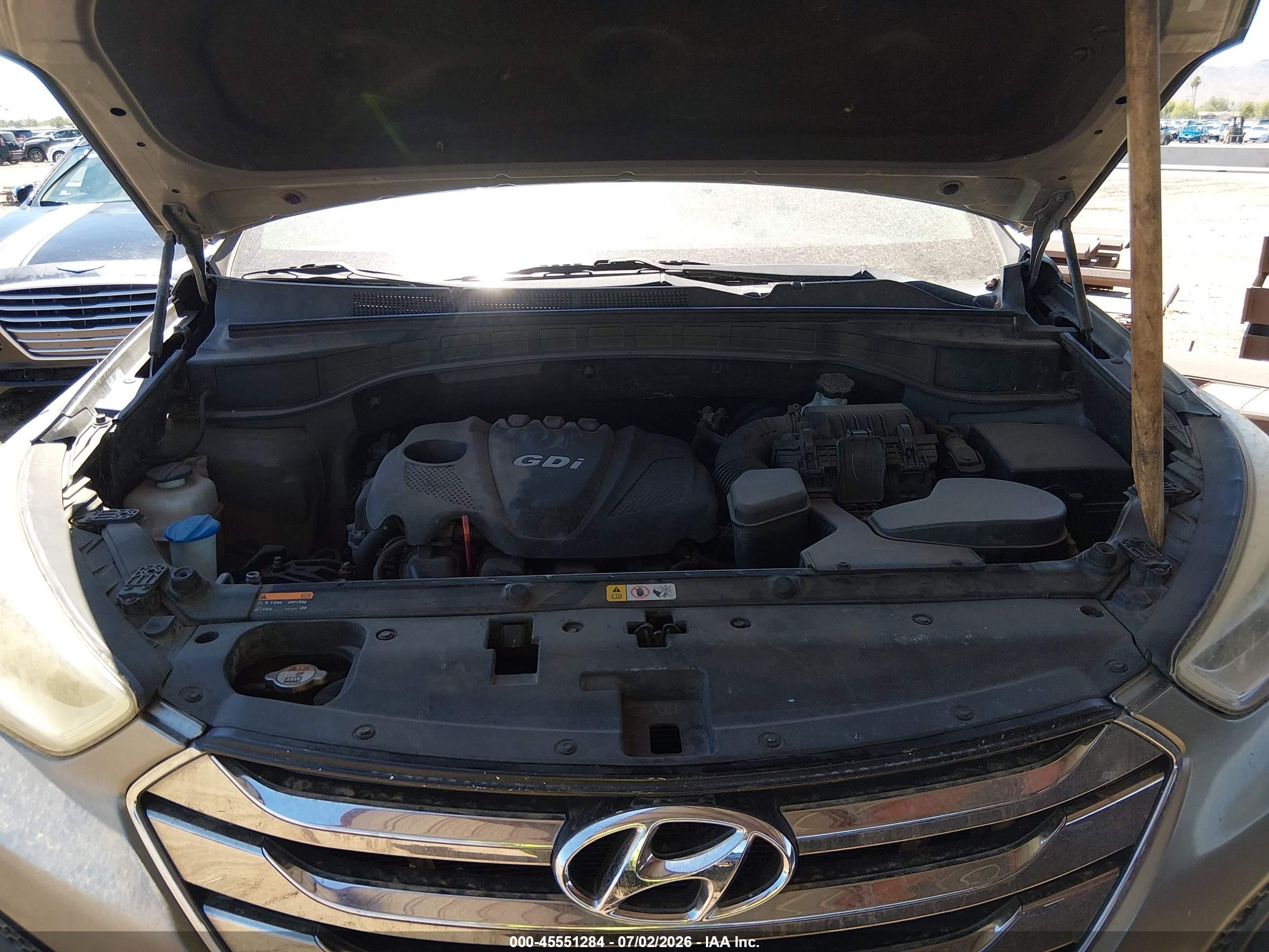 2014 Hyundai Santa Fe Sport 2.4l Gray vin: 5XYZT3LB3EG147573