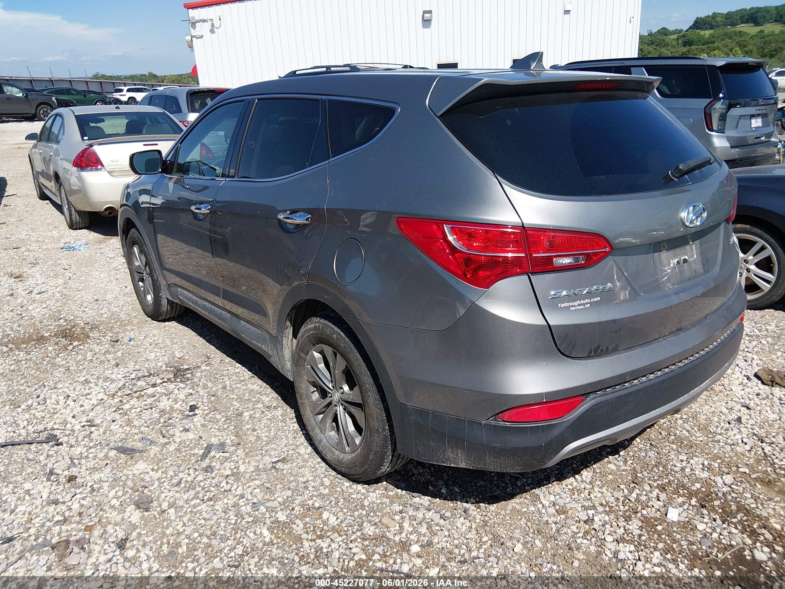 2014 Hyundai Santa Fe Sport 2.4l Gray vin: 5XYZT3LB3EG190598