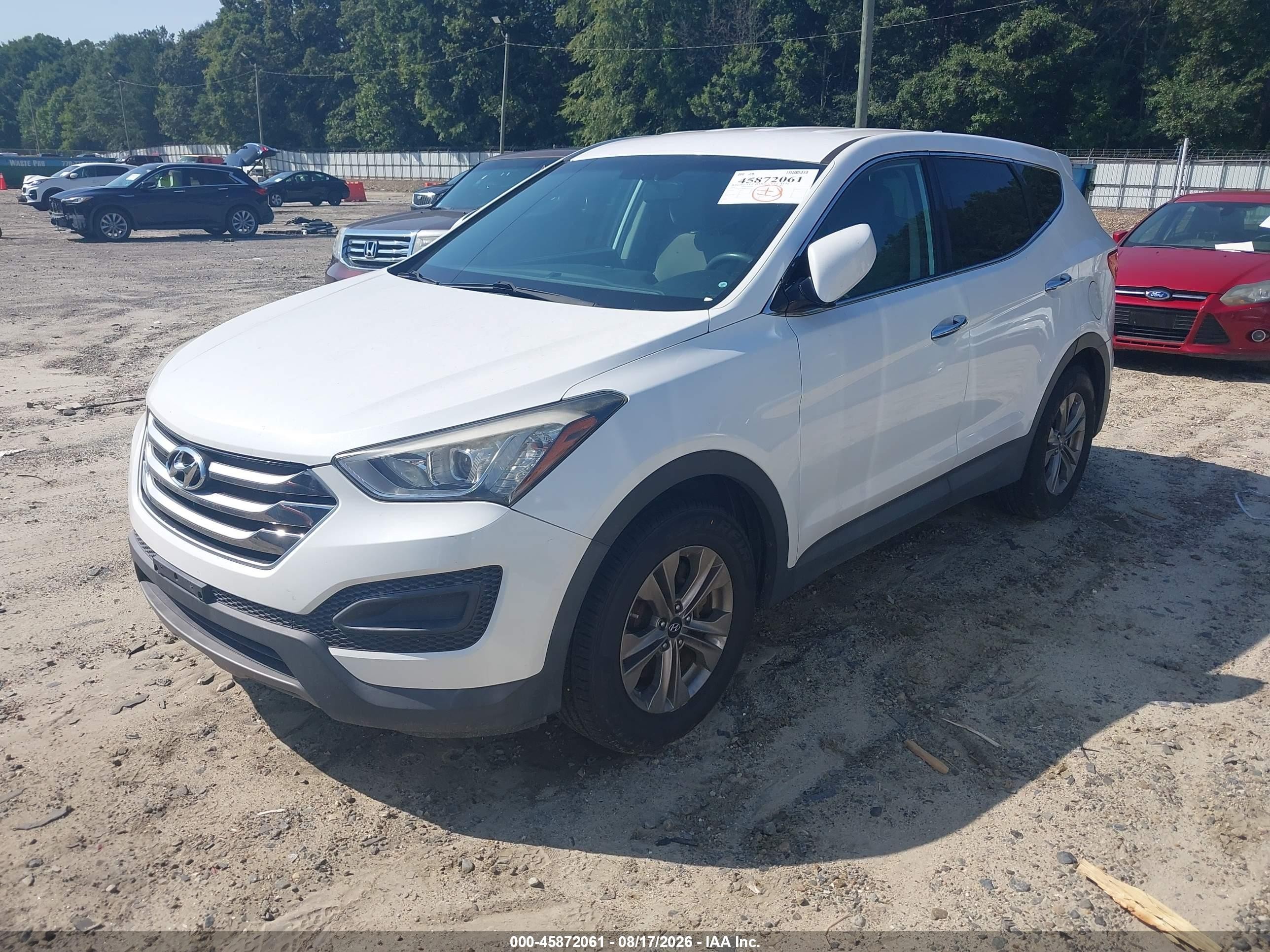 2016 Hyundai Santa Fe Sport 2.4l White vin: 5XYZT3LB3GG317613
