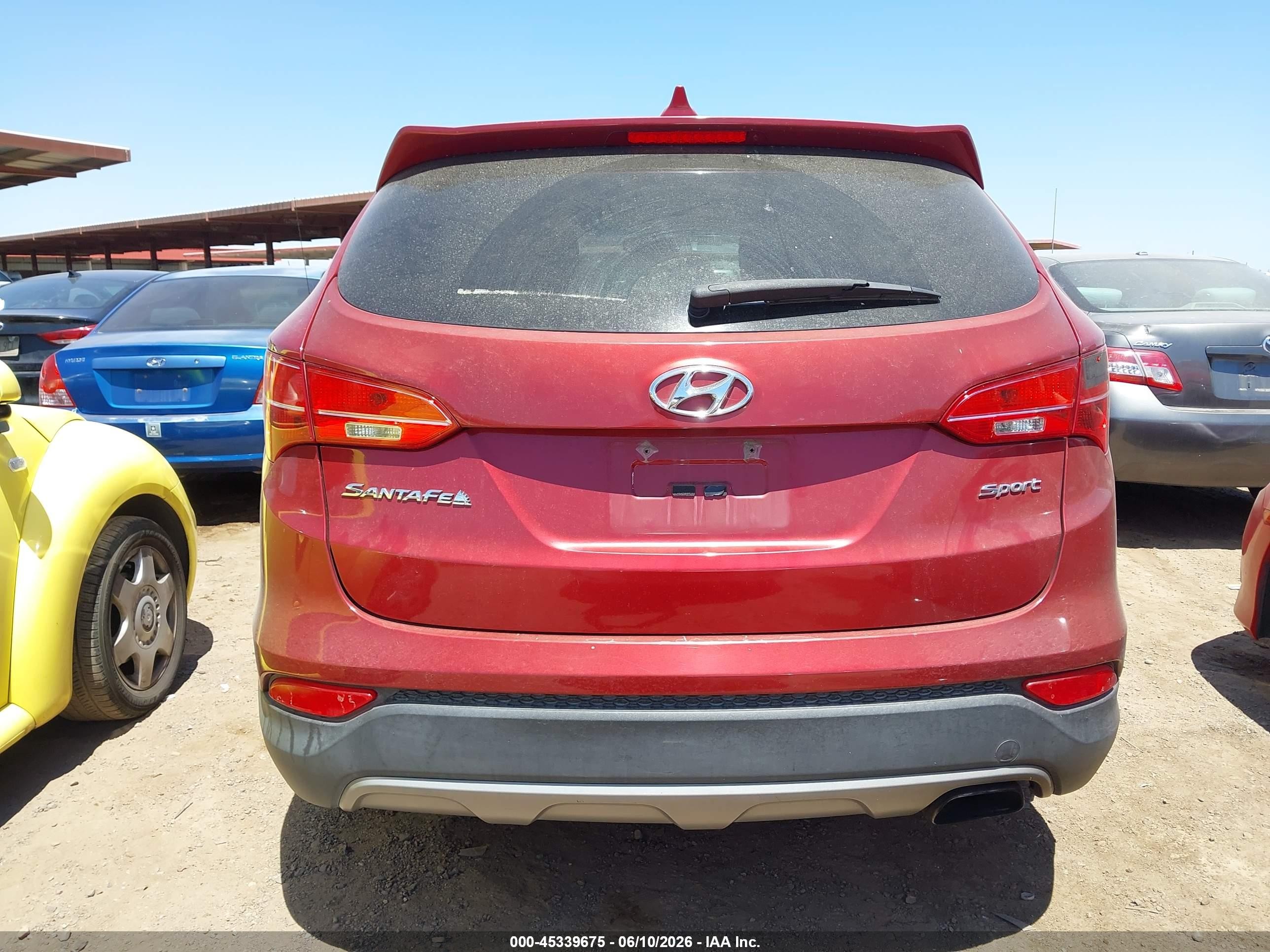 2016 Hyundai Santa Fe Sport 2.4l Burgundy vin: 5XYZT3LB3GG326652