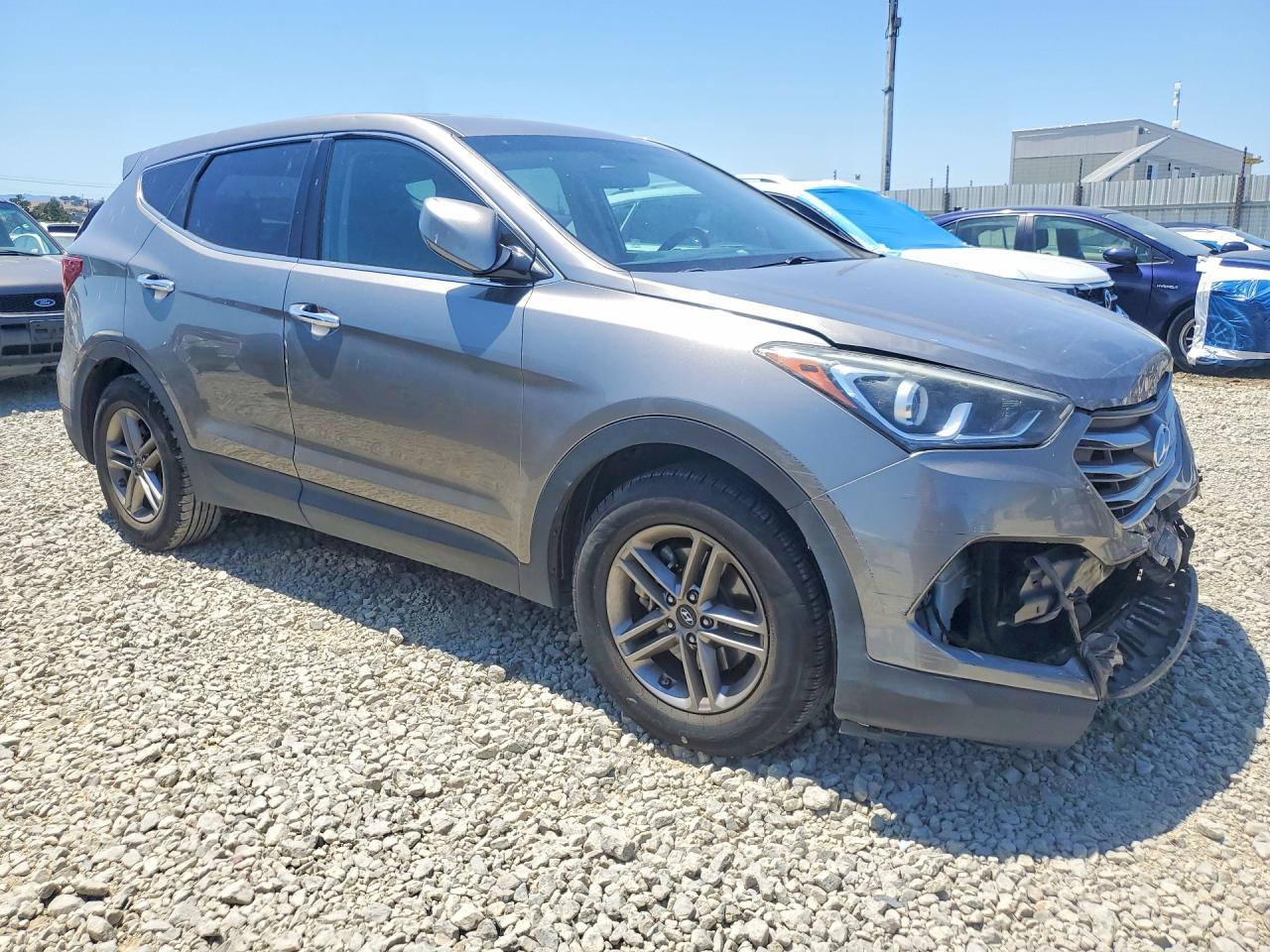 2017 Hyundai Santa Fe Sport 2.4l Gray vin: 5XYZT3LB3HG419401