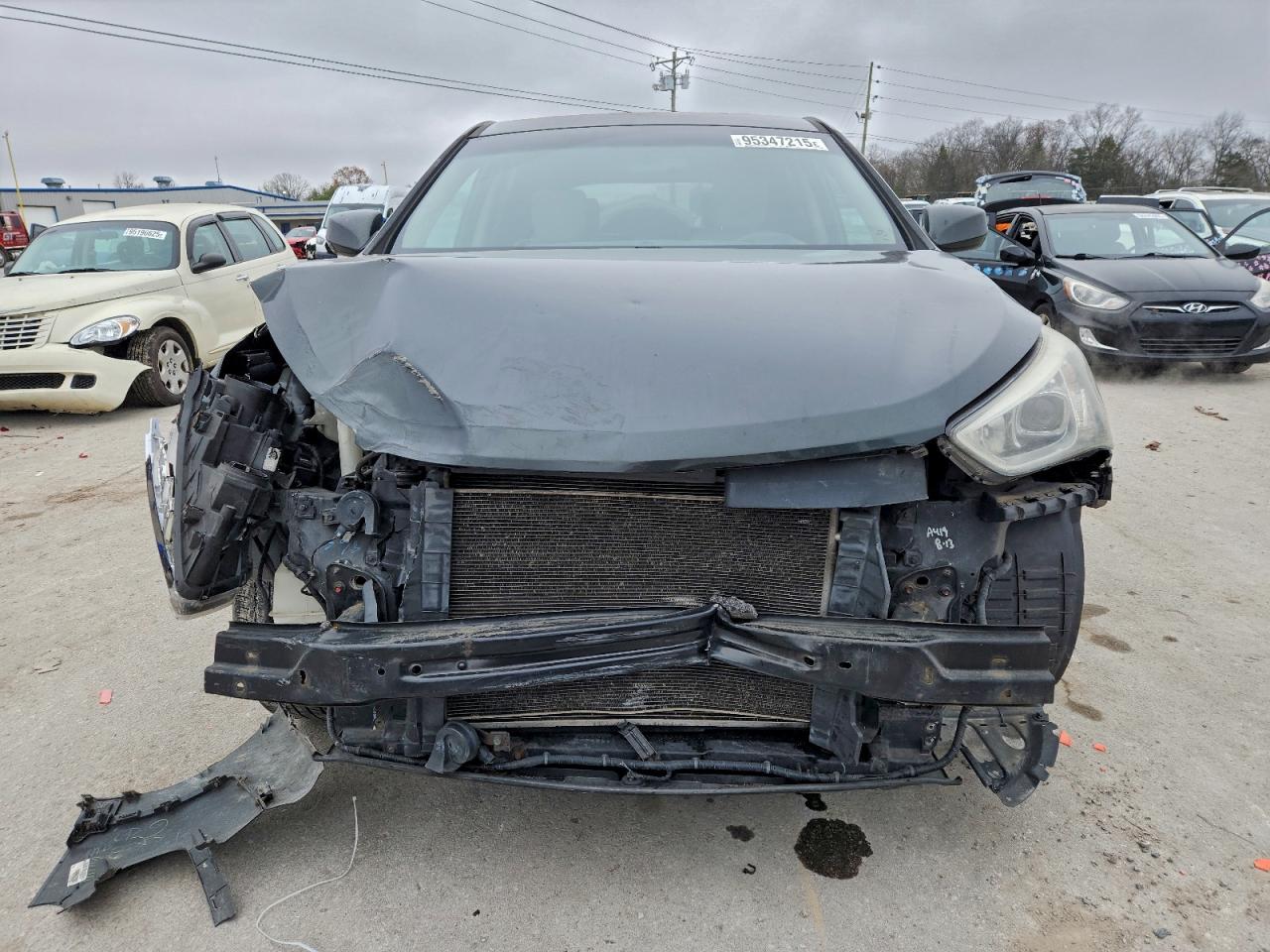 2013 Hyundai Santa Fe Sport Gray vin: 5XYZT3LB4DG009412