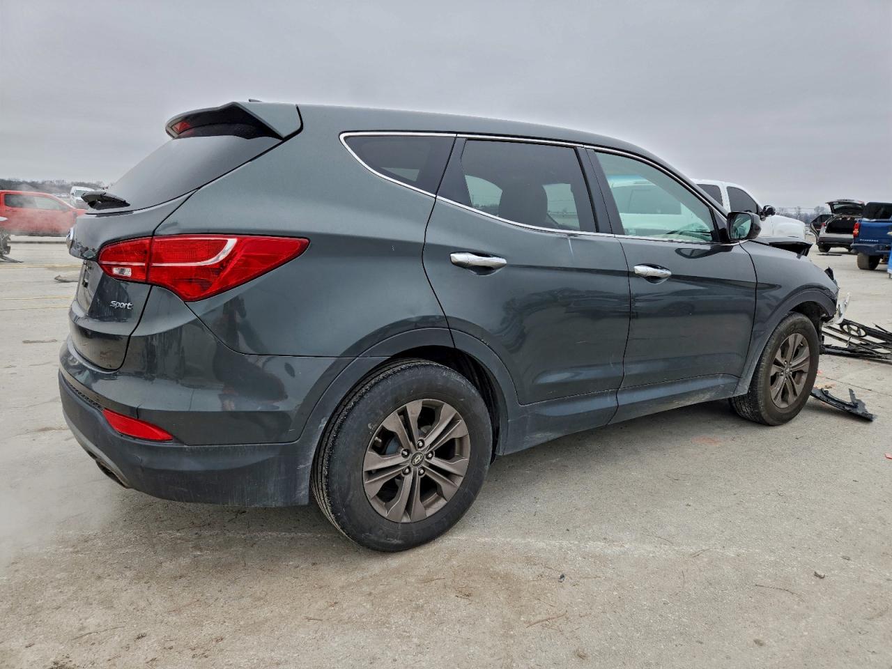 2013 Hyundai Santa Fe Sport Gray vin: 5XYZT3LB4DG009412
