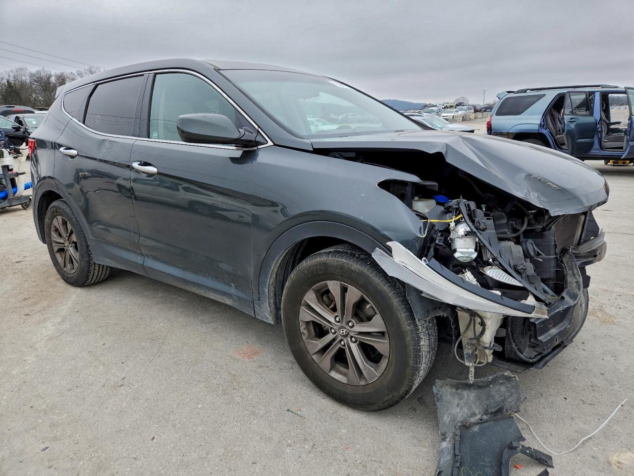 2013 Hyundai Santa Fe Sport Gray vin: 5XYZT3LB4DG009412