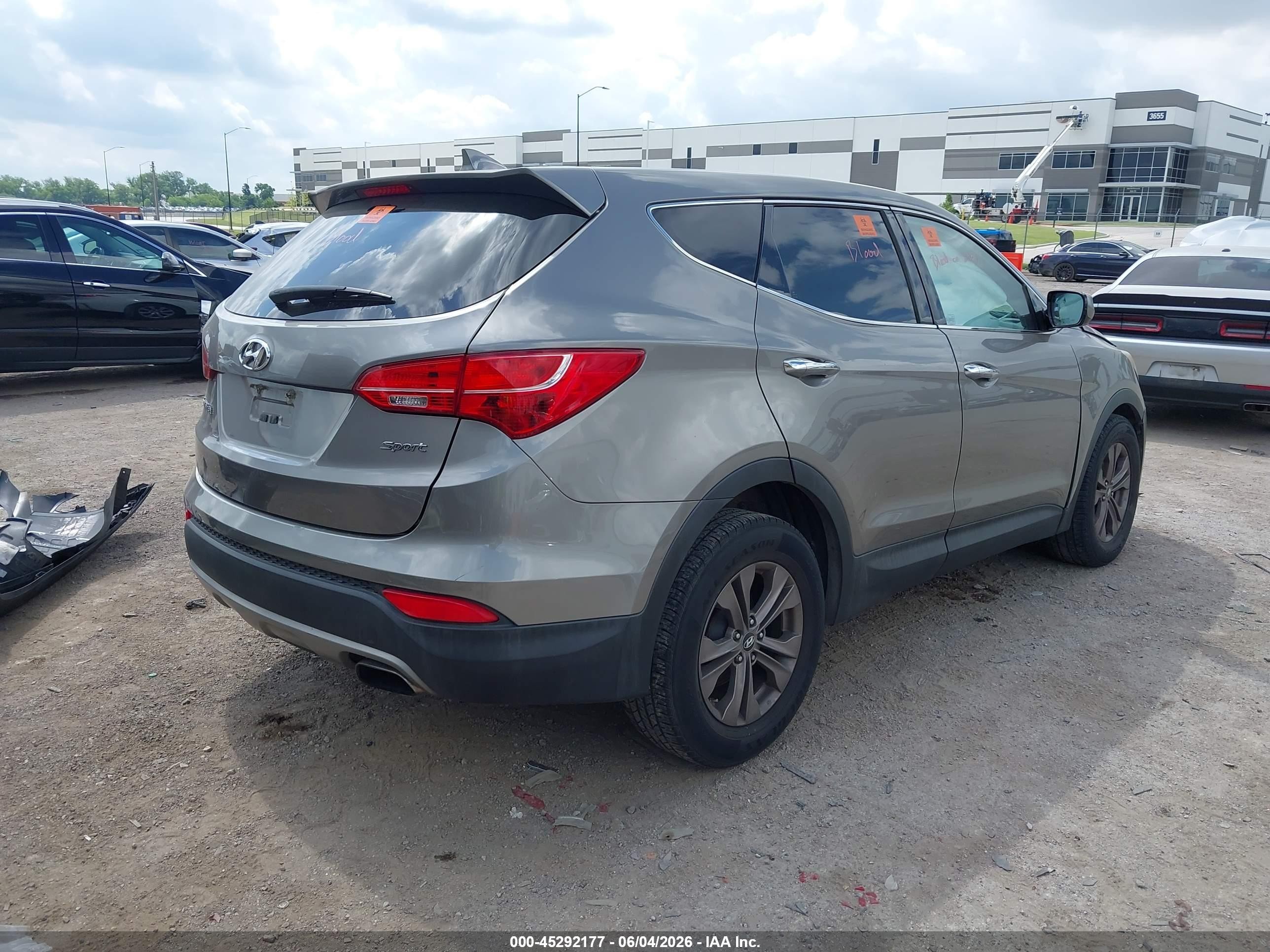2013 Hyundai Santa Fe Sport Серый vin: 5XYZT3LB4DG010012