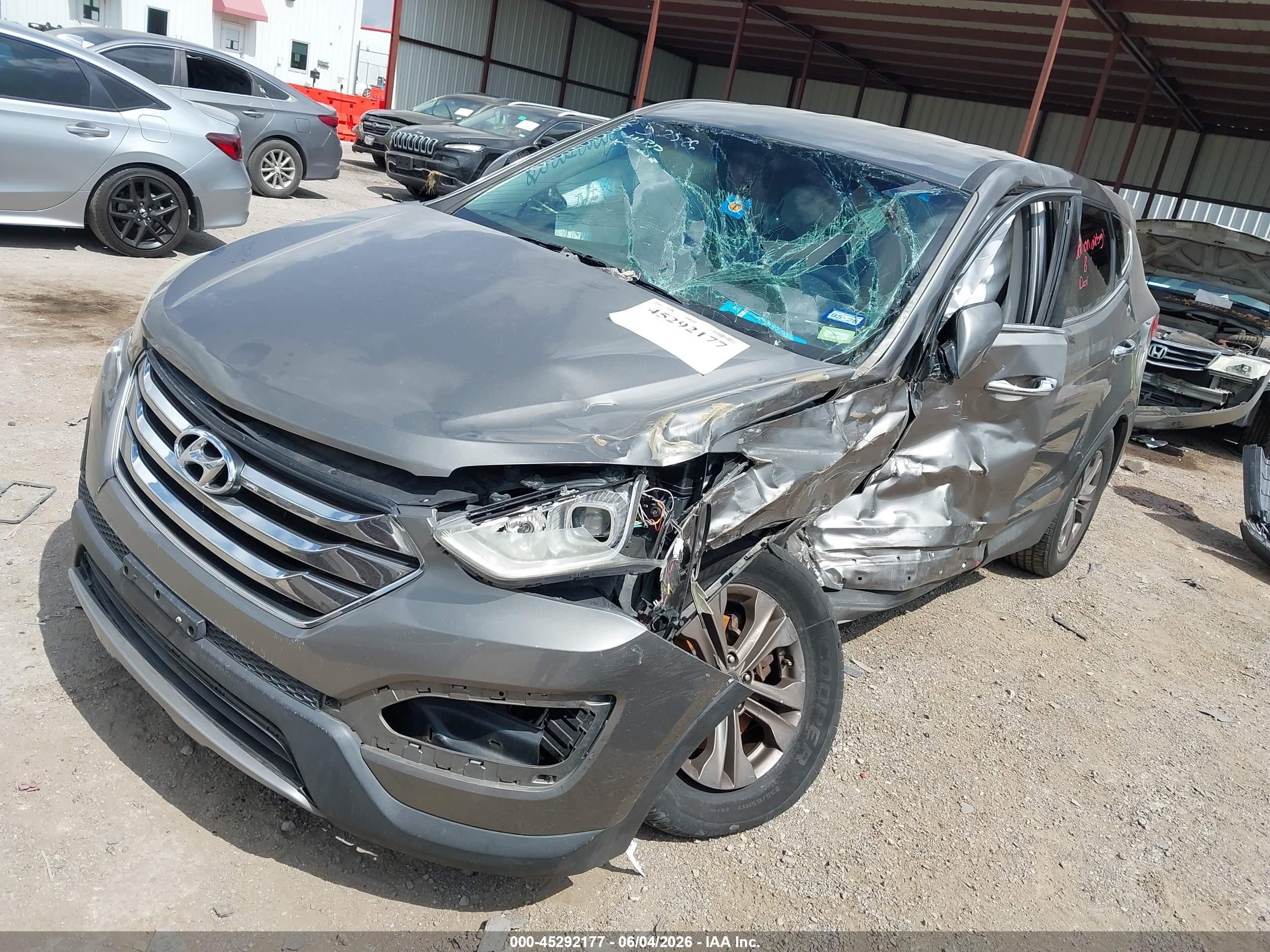 2013 Hyundai Santa Fe Sport Серый vin: 5XYZT3LB4DG010012