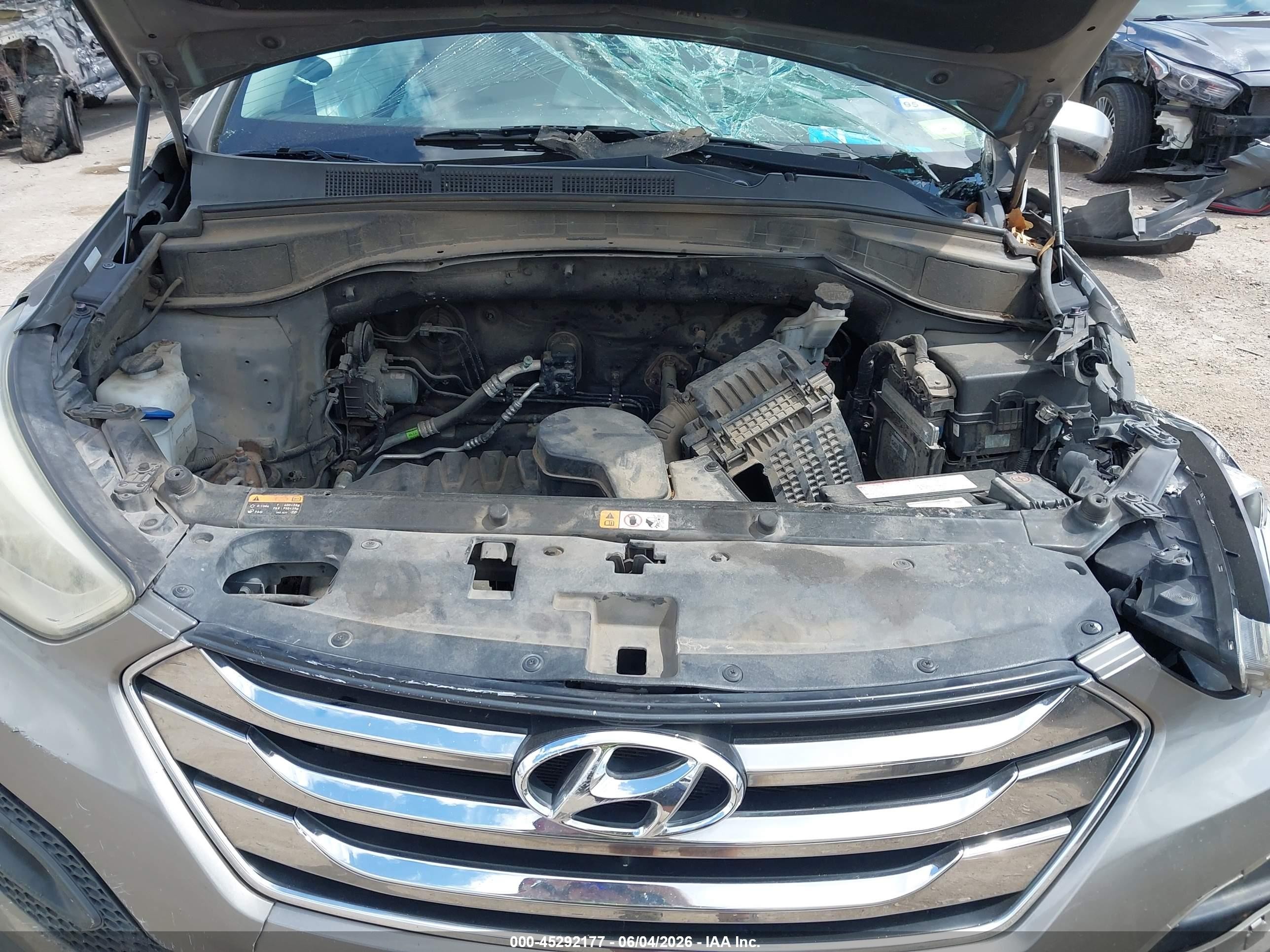 2013 Hyundai Santa Fe Sport Серый vin: 5XYZT3LB4DG010012