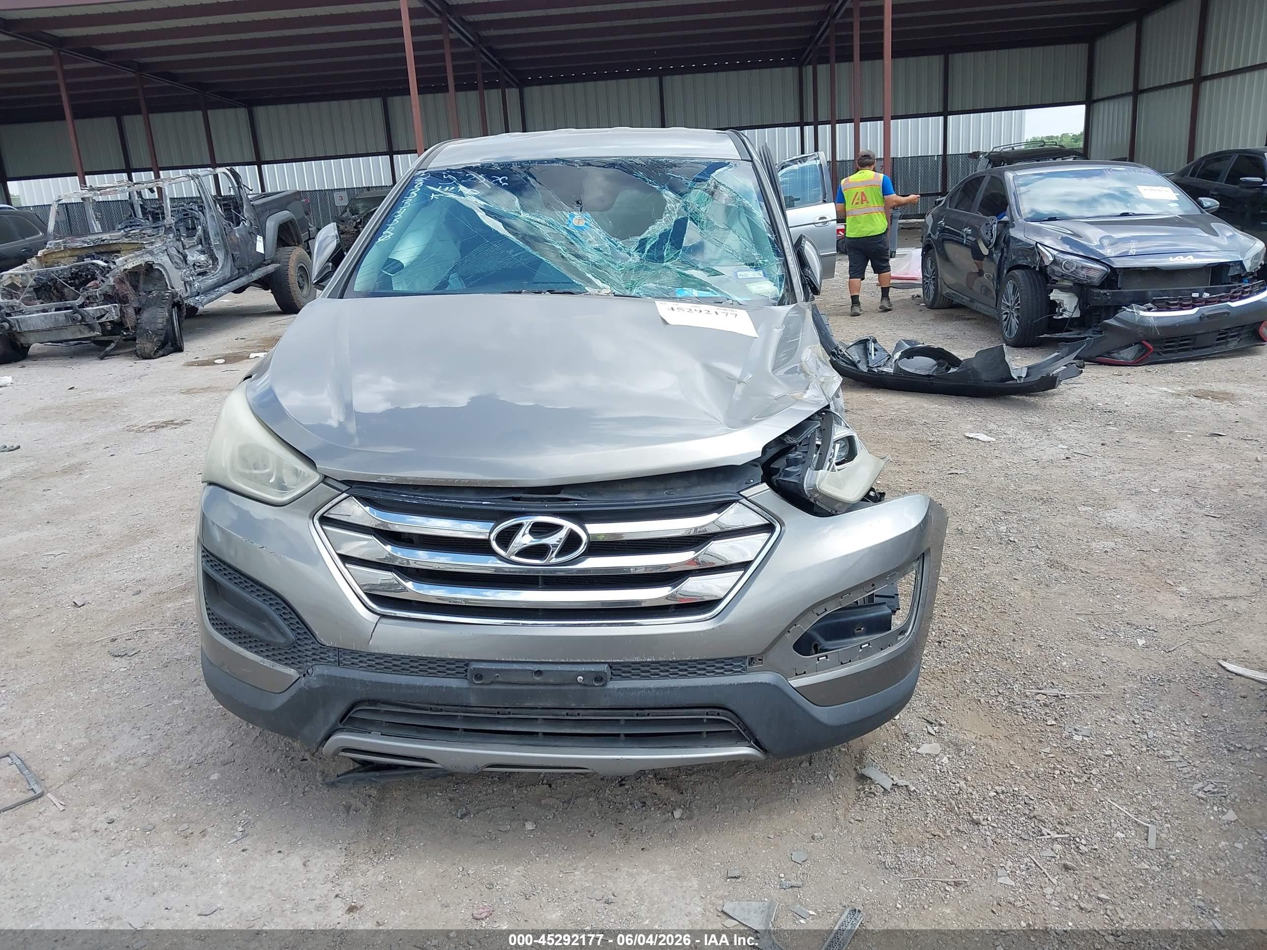 2013 Hyundai Santa Fe Sport Серый vin: 5XYZT3LB4DG010012