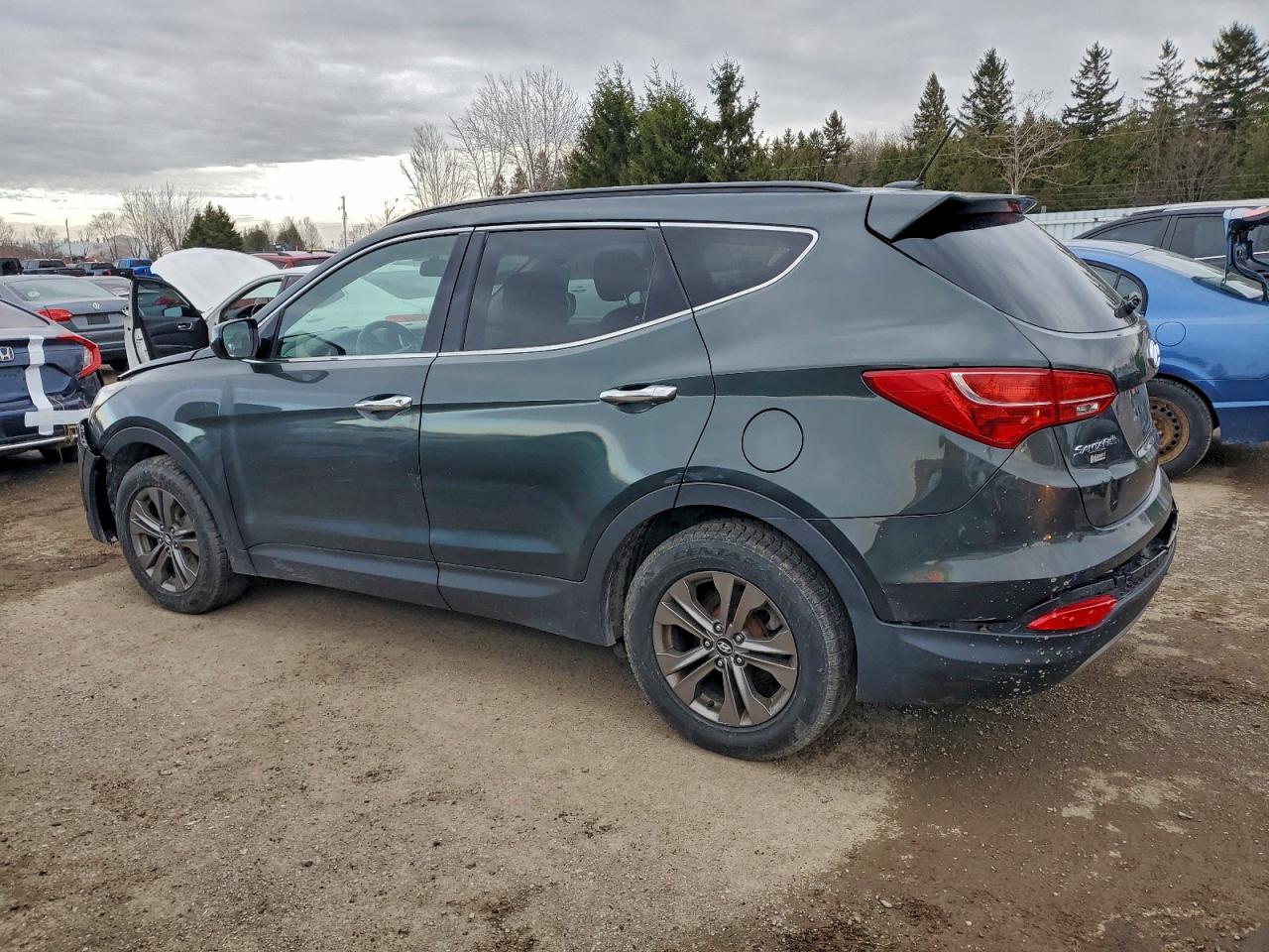 2013 Hyundai Santa Fe Sport Gray vin: 5XYZT3LB4DG018935