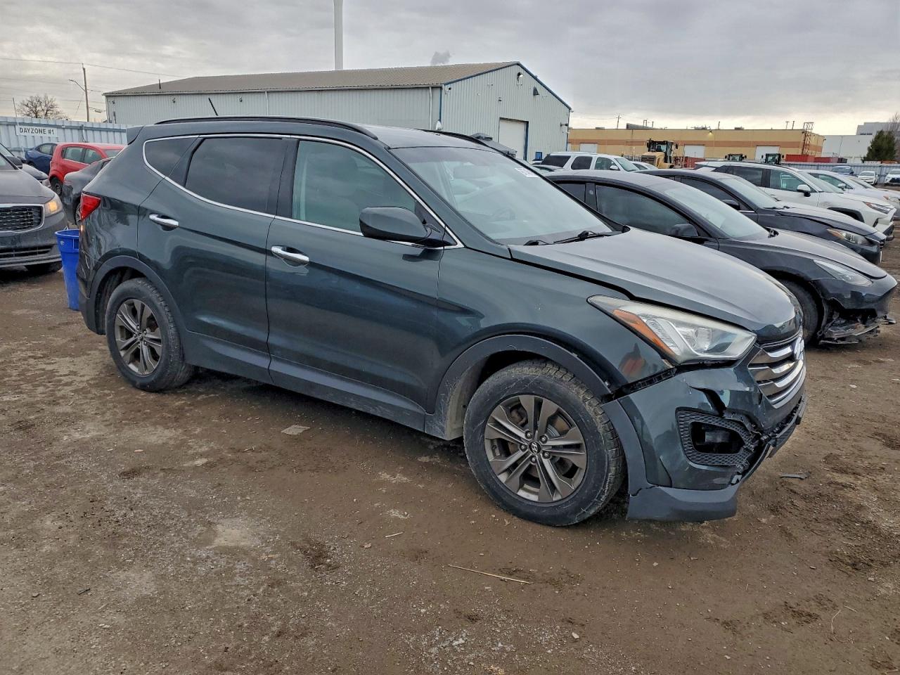 2013 Hyundai Santa Fe Sport Gray vin: 5XYZT3LB4DG018935