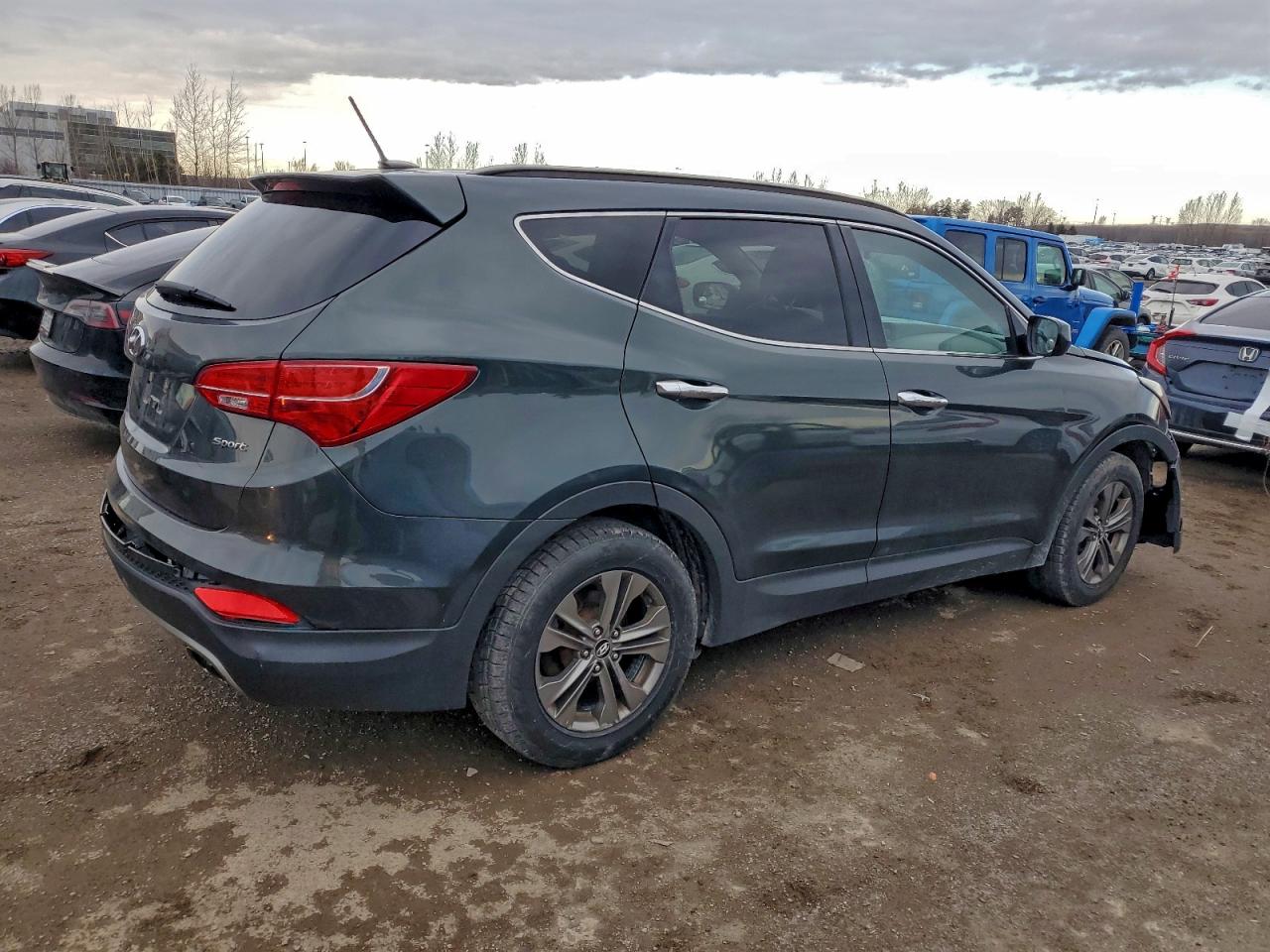 2013 Hyundai Santa Fe Sport Gray vin: 5XYZT3LB4DG018935