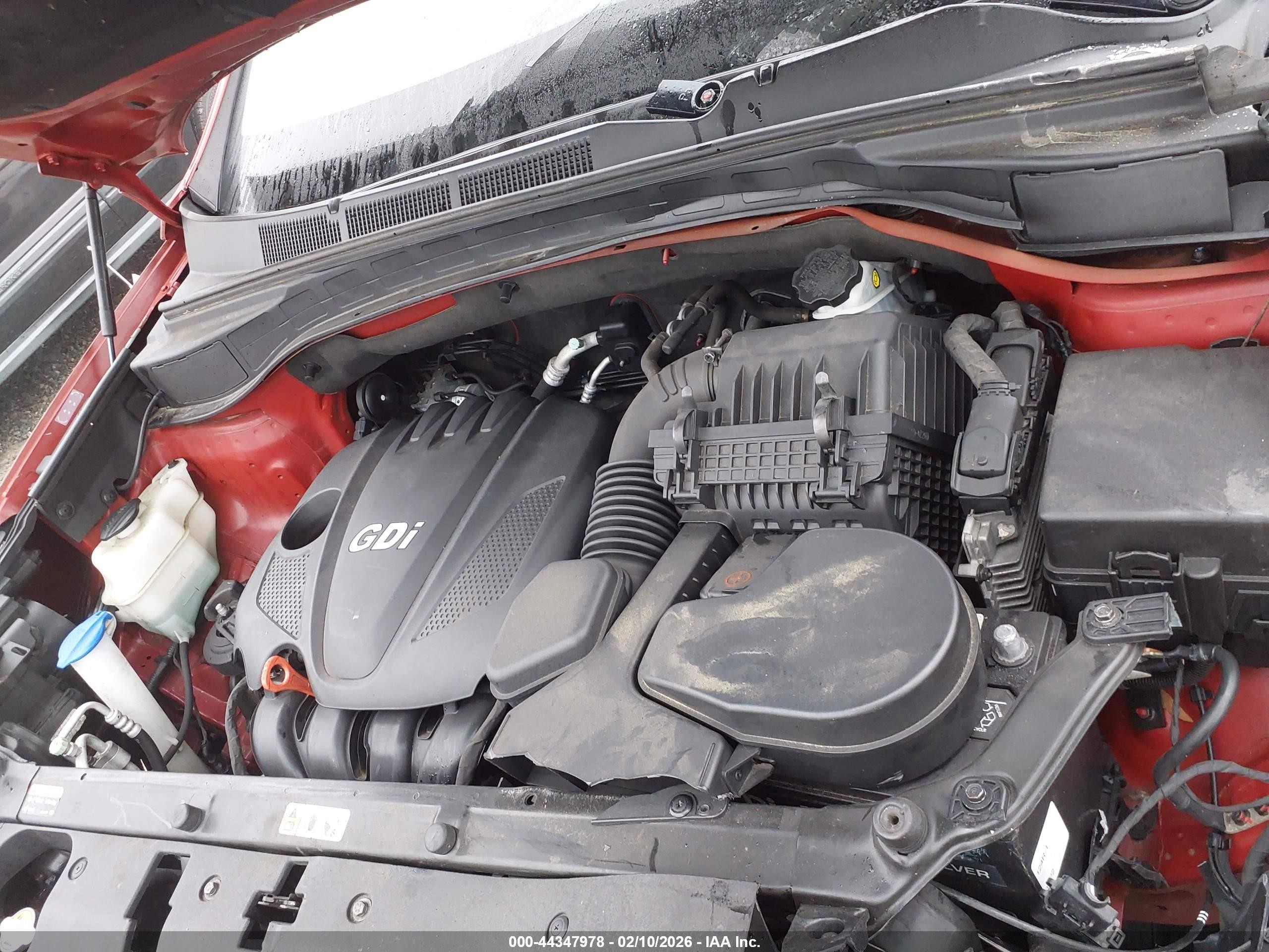 2013 Hyundai Santa Fe Sport Red vin: 5XYZT3LB4DG028803